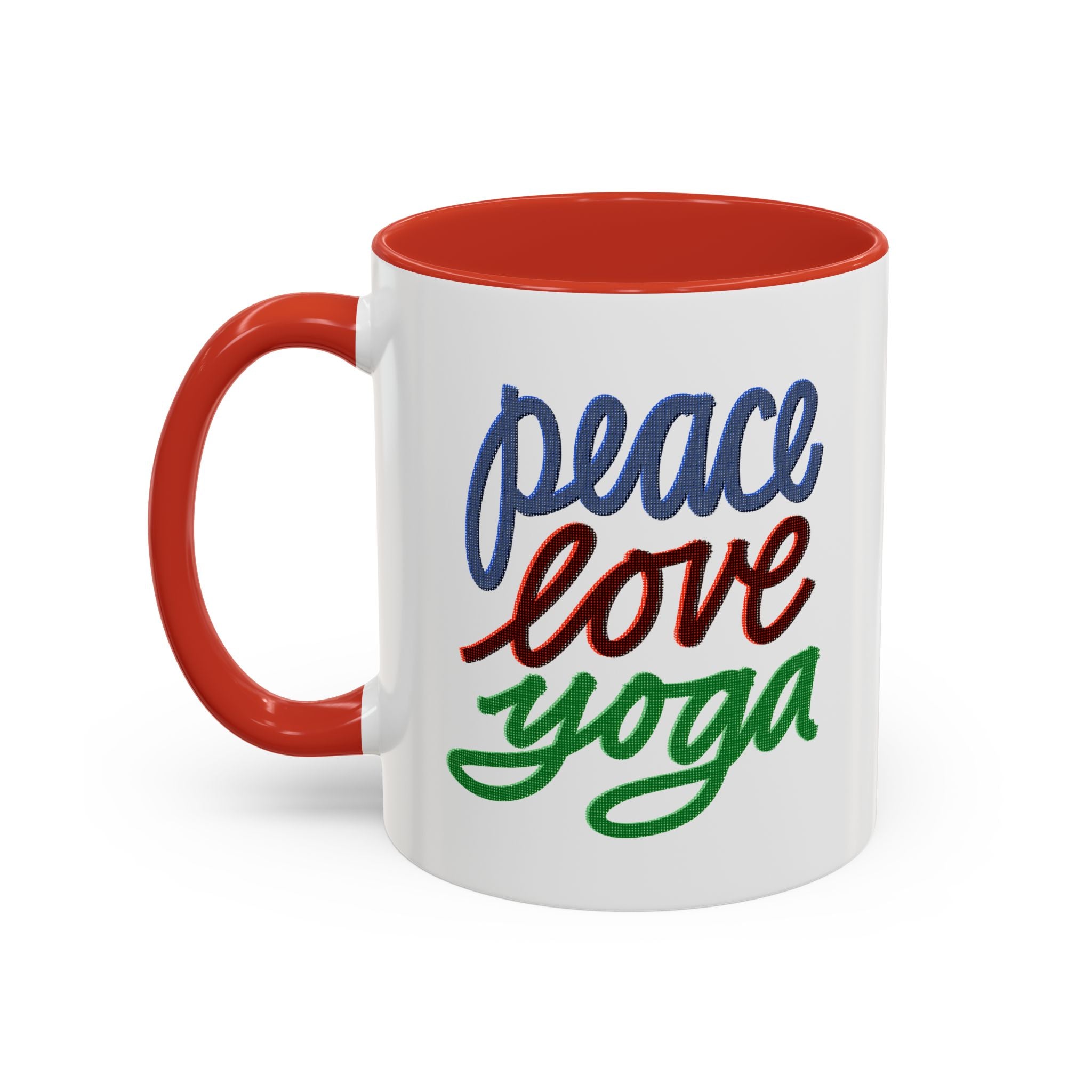 PEACE LOVE YOGA 11 oz Coffee Mug
