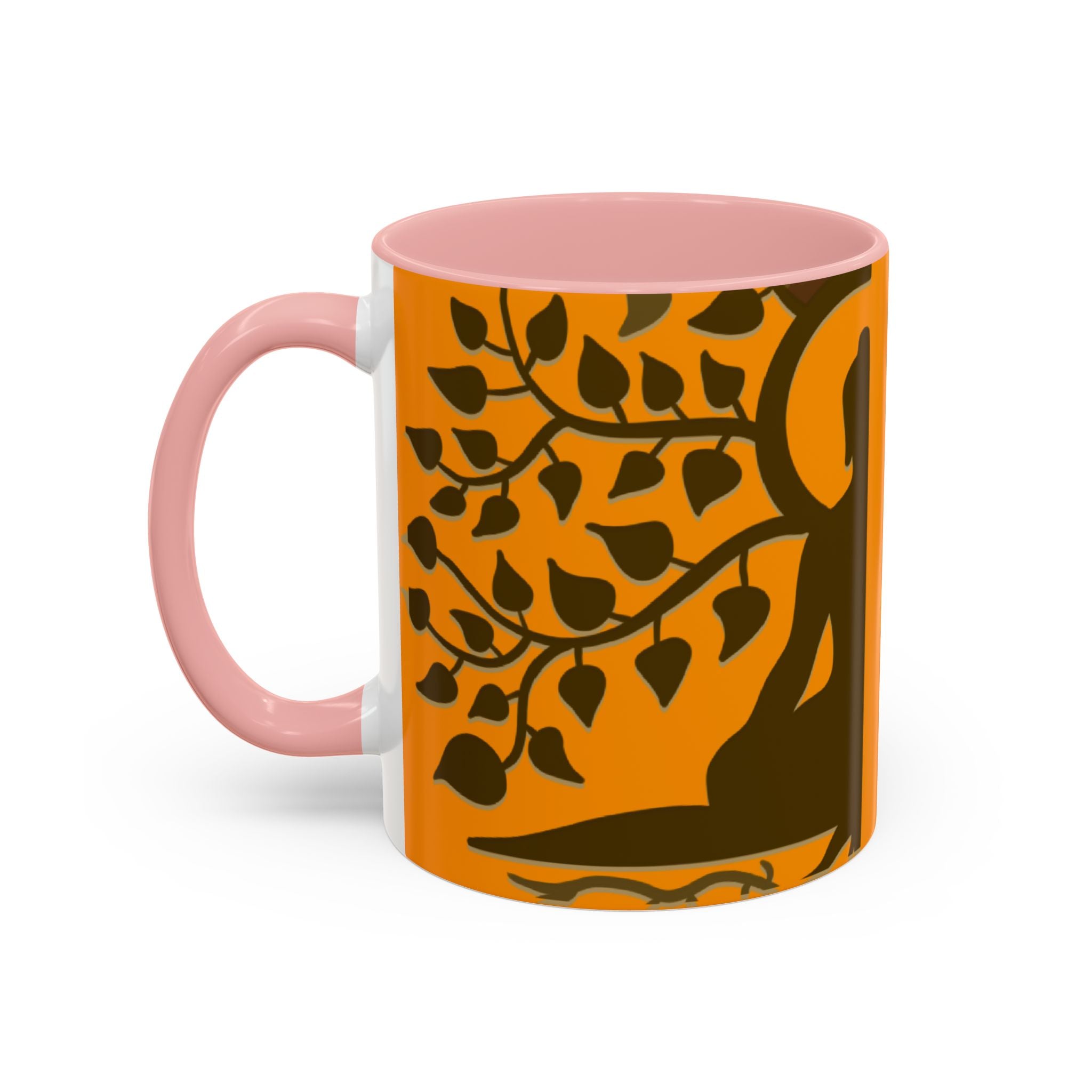 YOU BECOME WHAT YOU IMAGINE YOGA Accent Coffee Mug (11 oz)