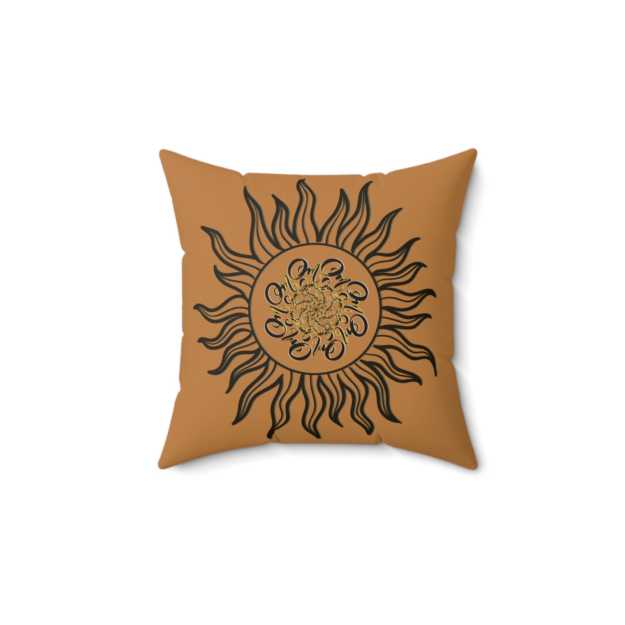 Bohemian OM Sun Decorative Pillow - Cozy Home Accent for Relaxation