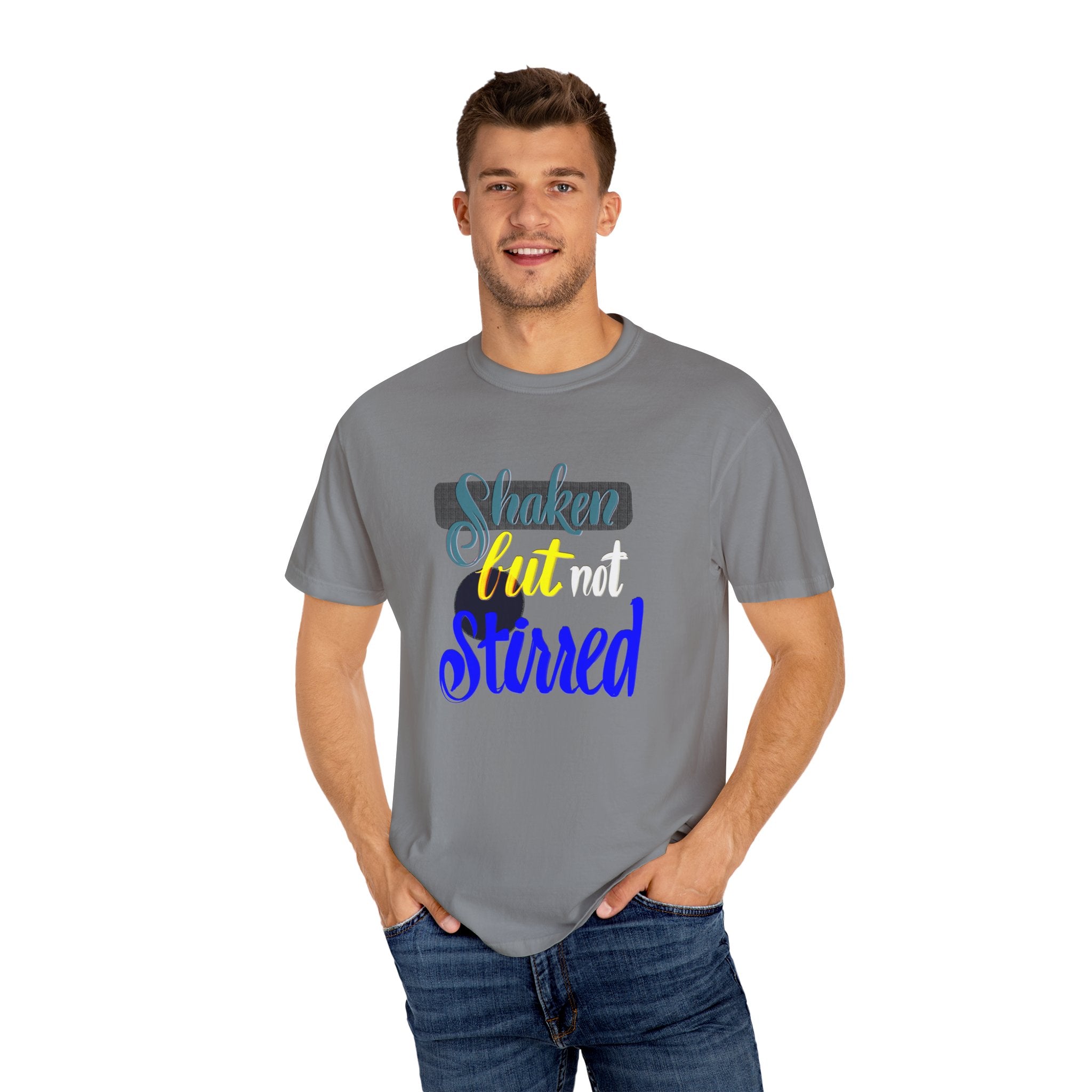 SHAKEN BUT NOT STIRRED Garment-Dyed T-shirt