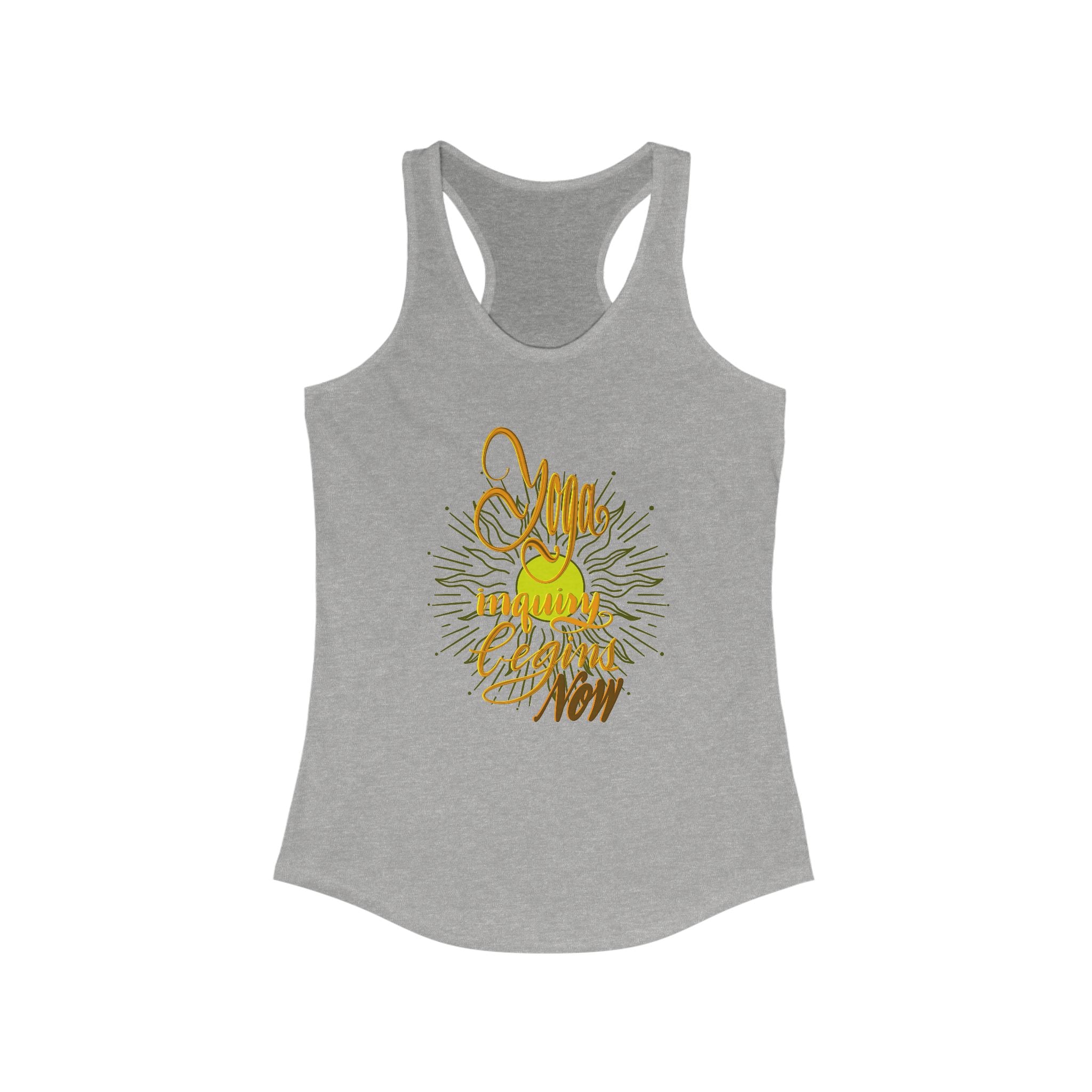Racerback Tank - Yoga Inquiry Begins Now