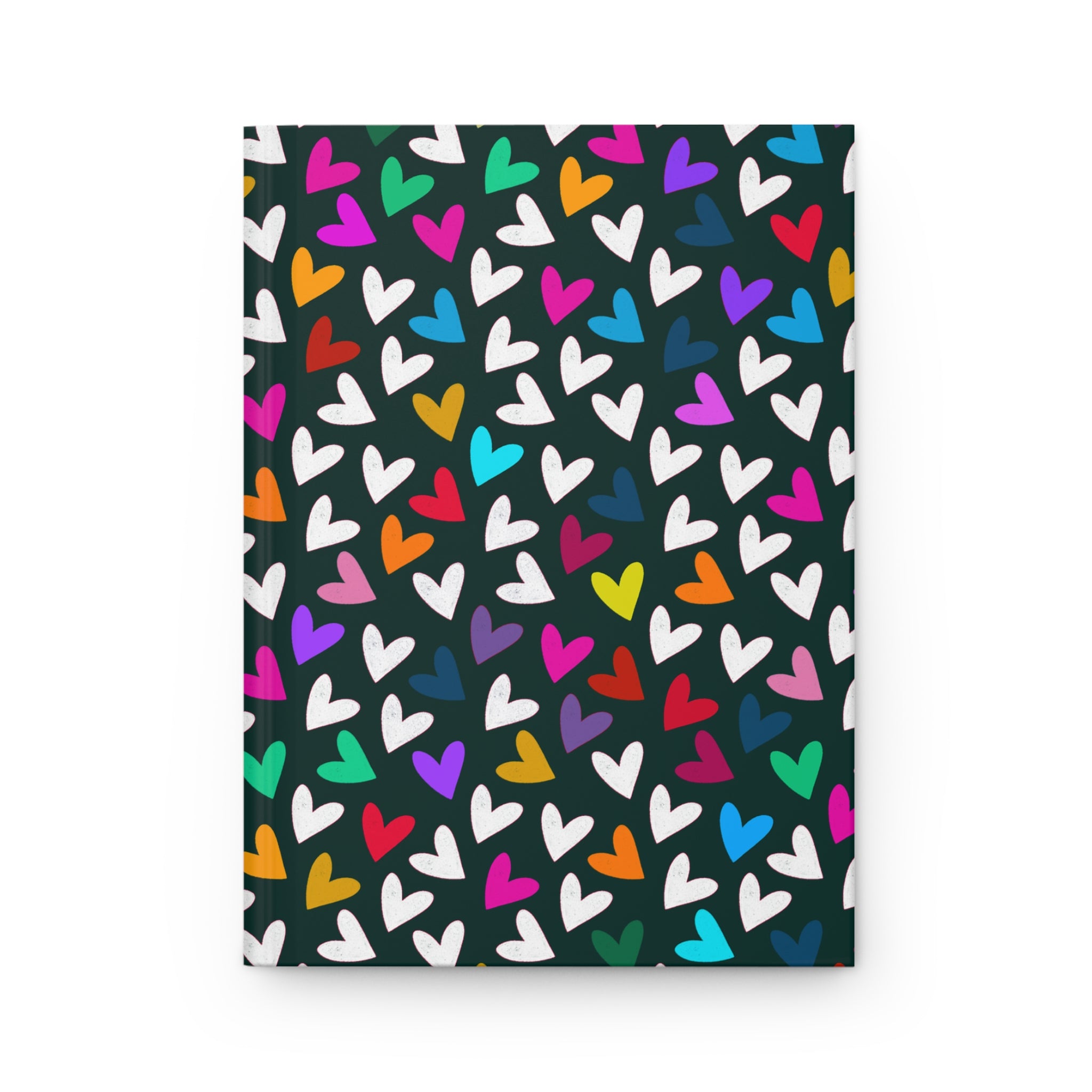 Colorful Hearts Hardcover Journal - Perfect for Creative Minds & Gift Giving