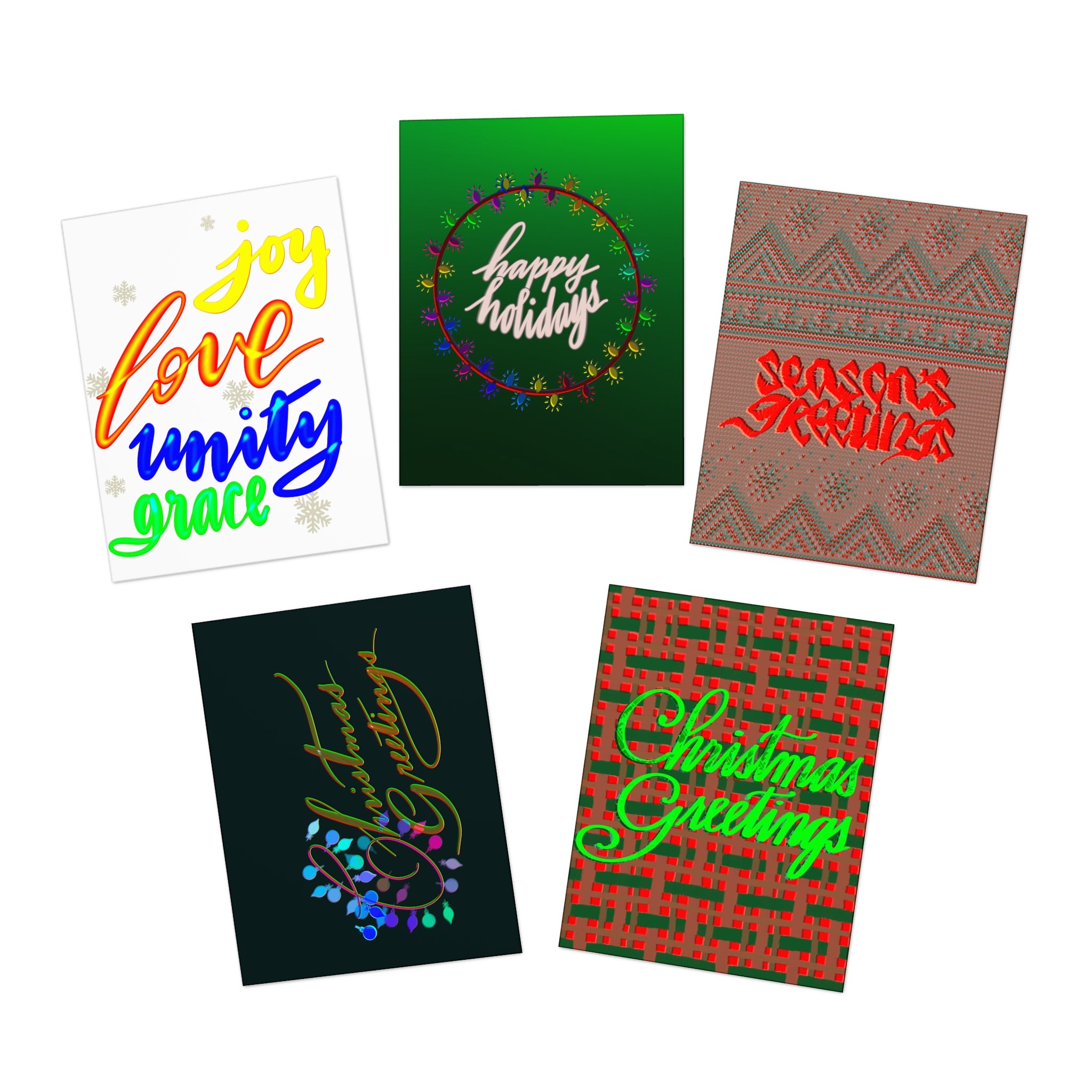 CECILE’S CHRISTMAS Greeting Cards (5-Pack)