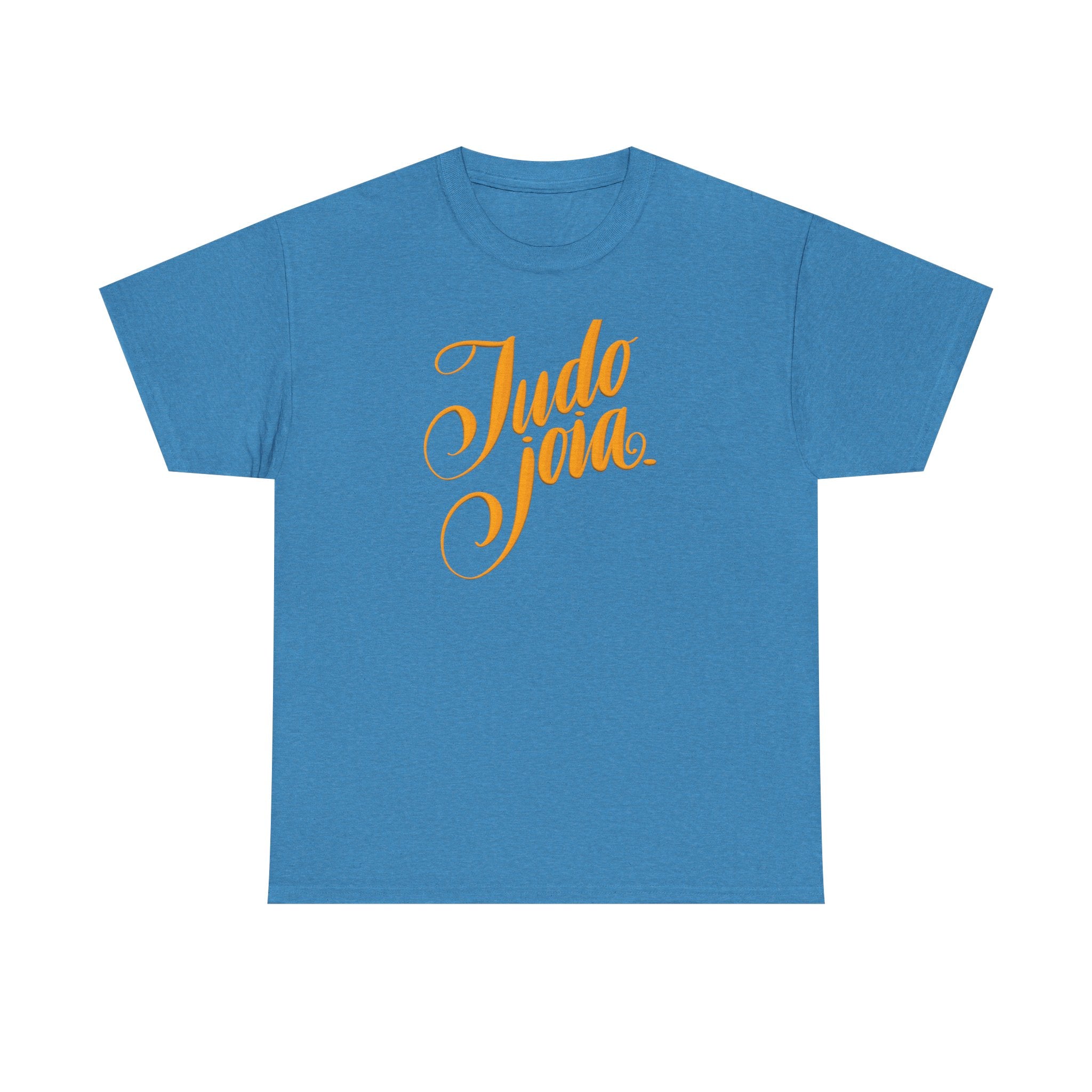 Tudo Joia Unisex Heavy Cotton Tee - Casual Sportswear With Brazilian Phrase