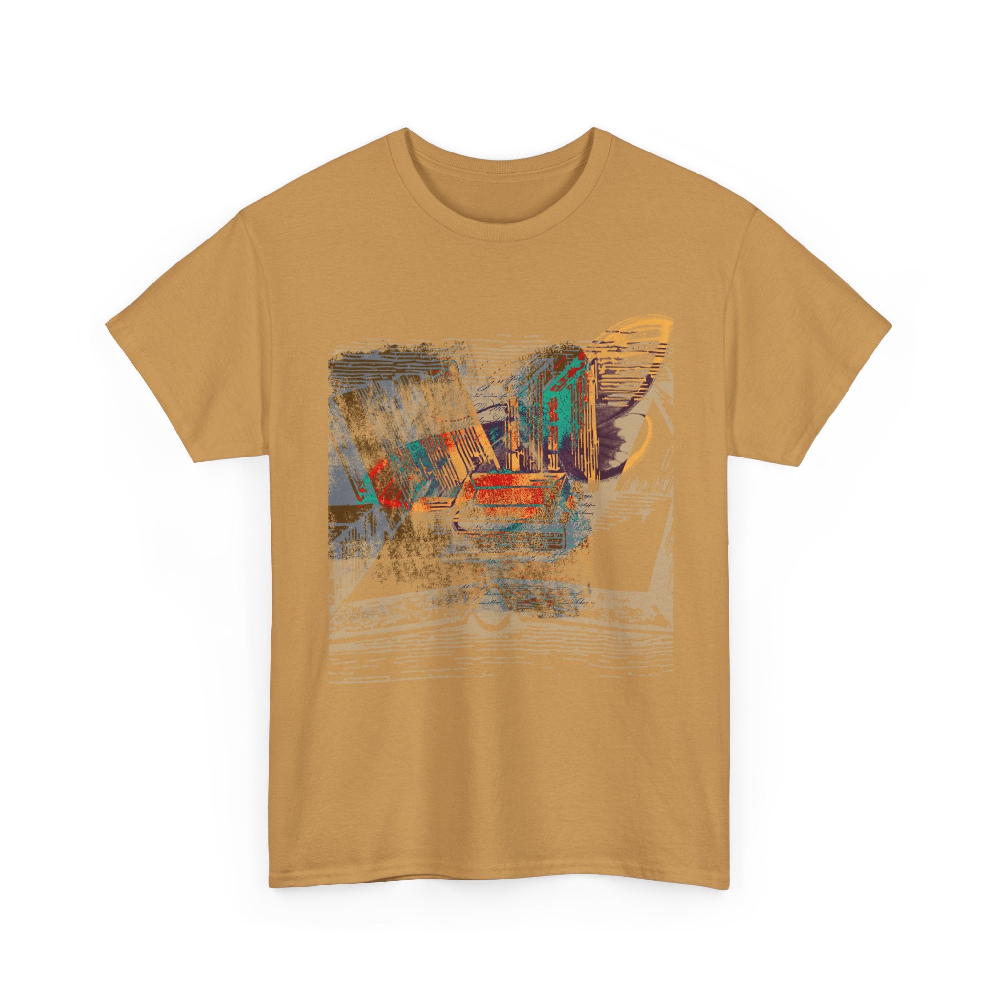 Artistic Unisex Heavy Cotton Tee - Unique Graphic Design for Casual Style