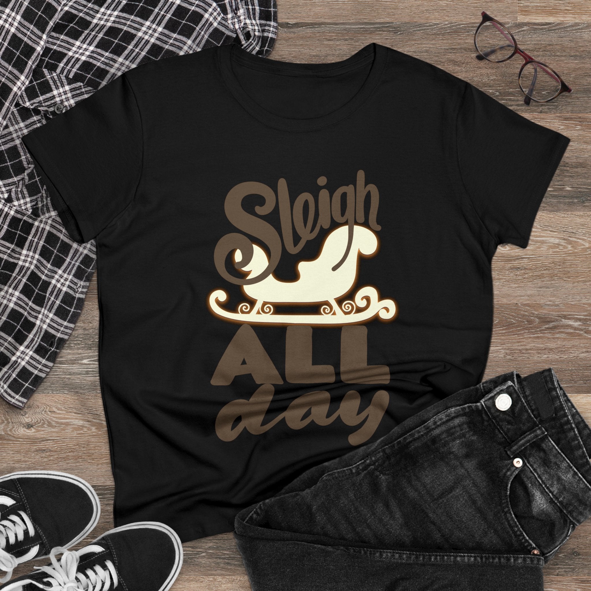 SLEIGH ALL DAY Cotton Tee