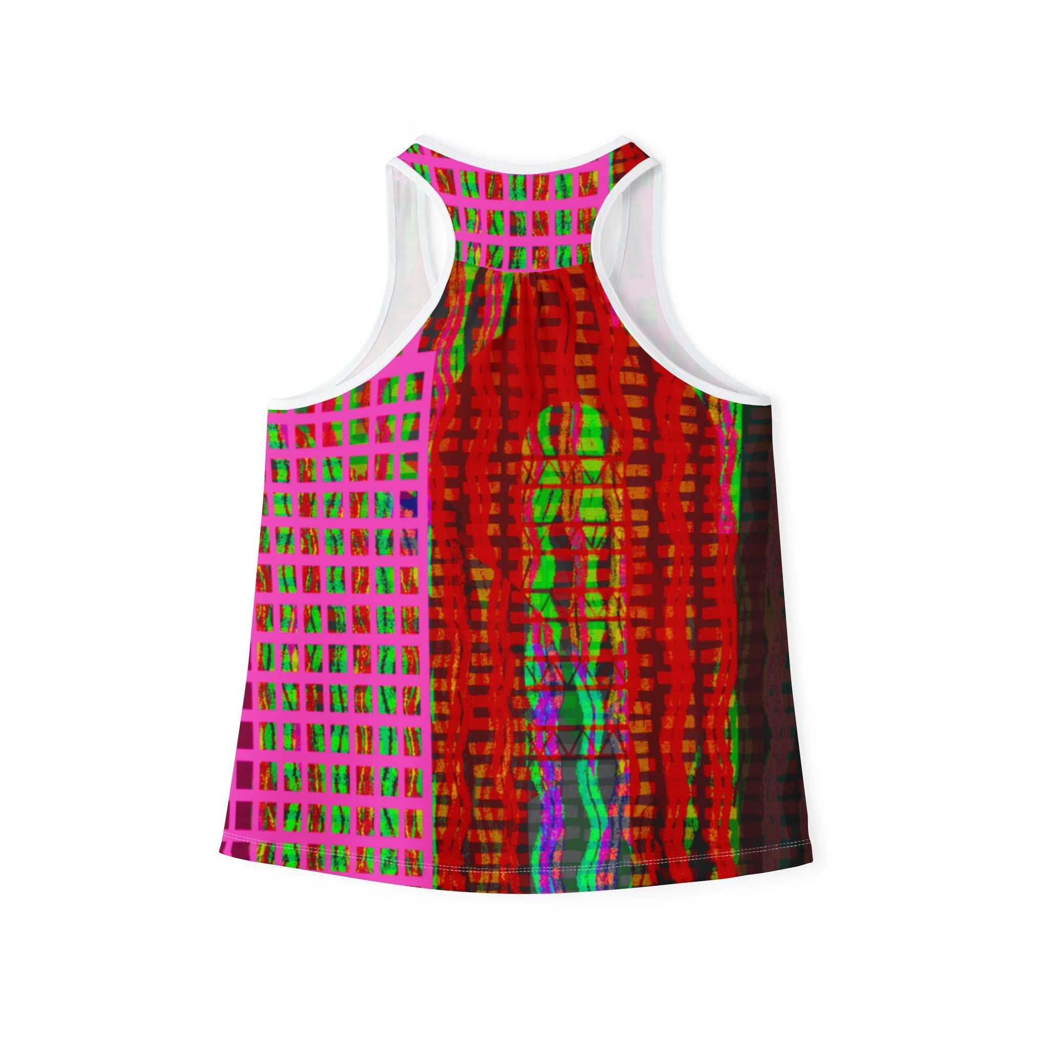 Vibrant Abstract Women's Tank Top - Colorful Summer Fashion