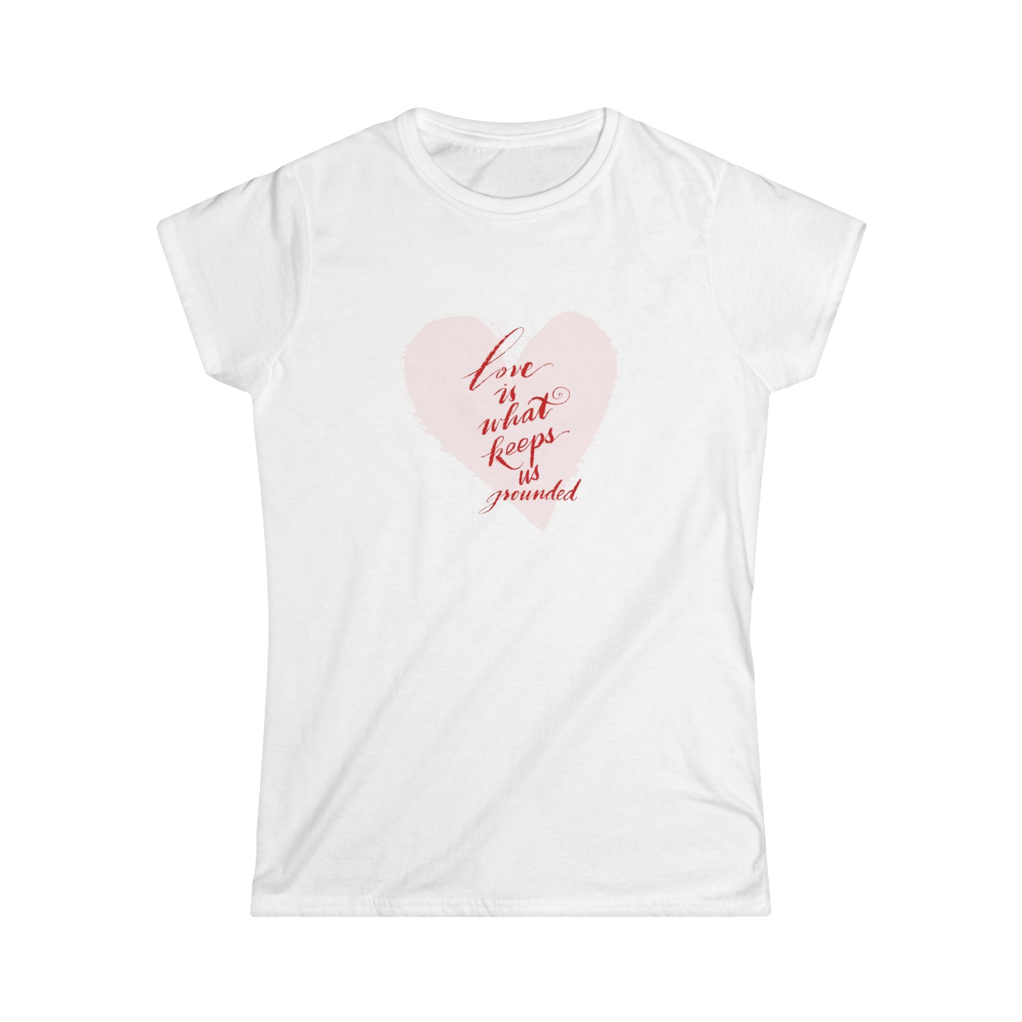 Love Keeps Us Grounded Women's Softstyle Tee