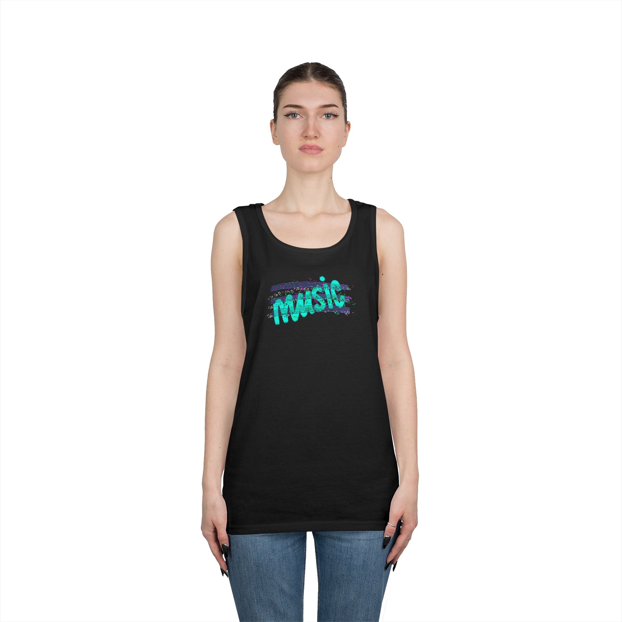 Music Vibes Unisex Heavy Cotton Tank Top