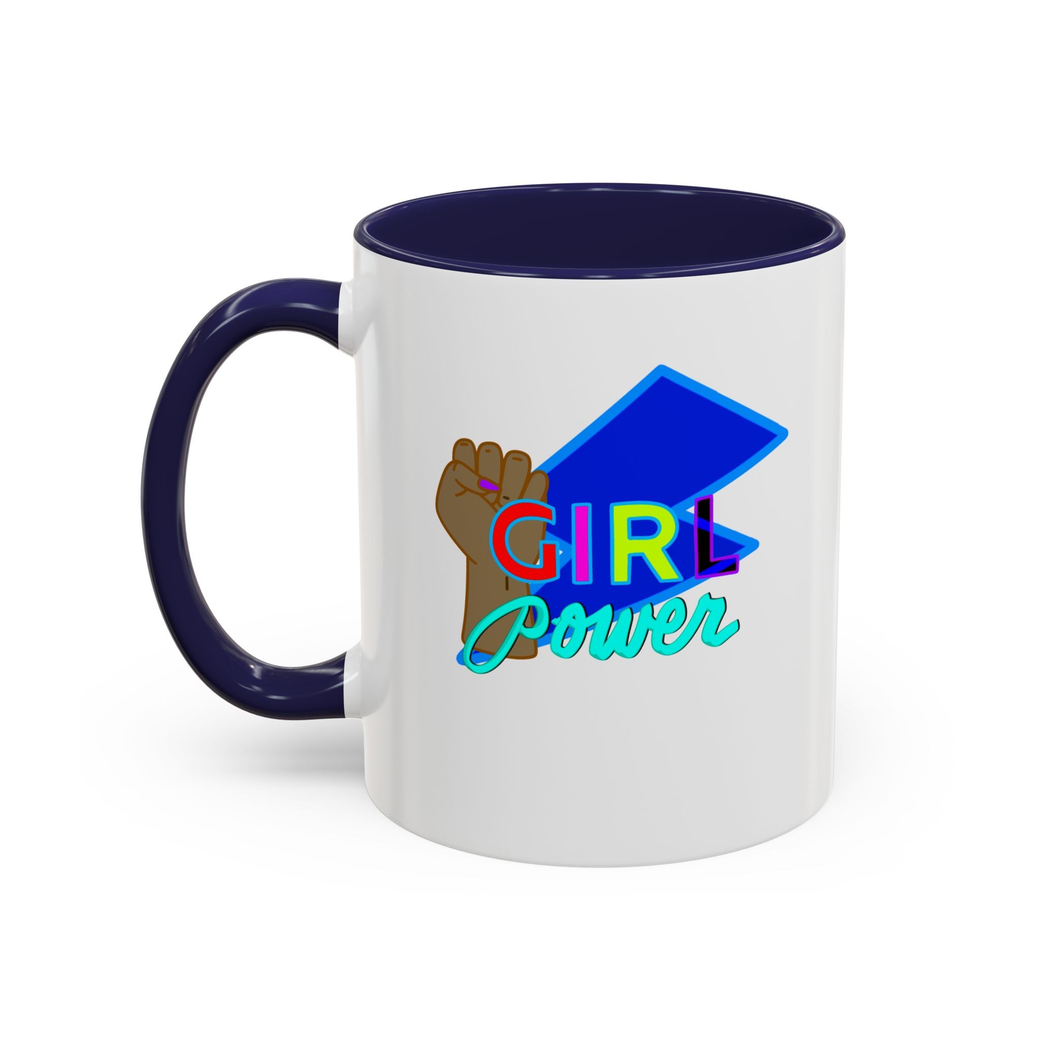 GIRL POWER Accent Coffee Mug (11 oz)