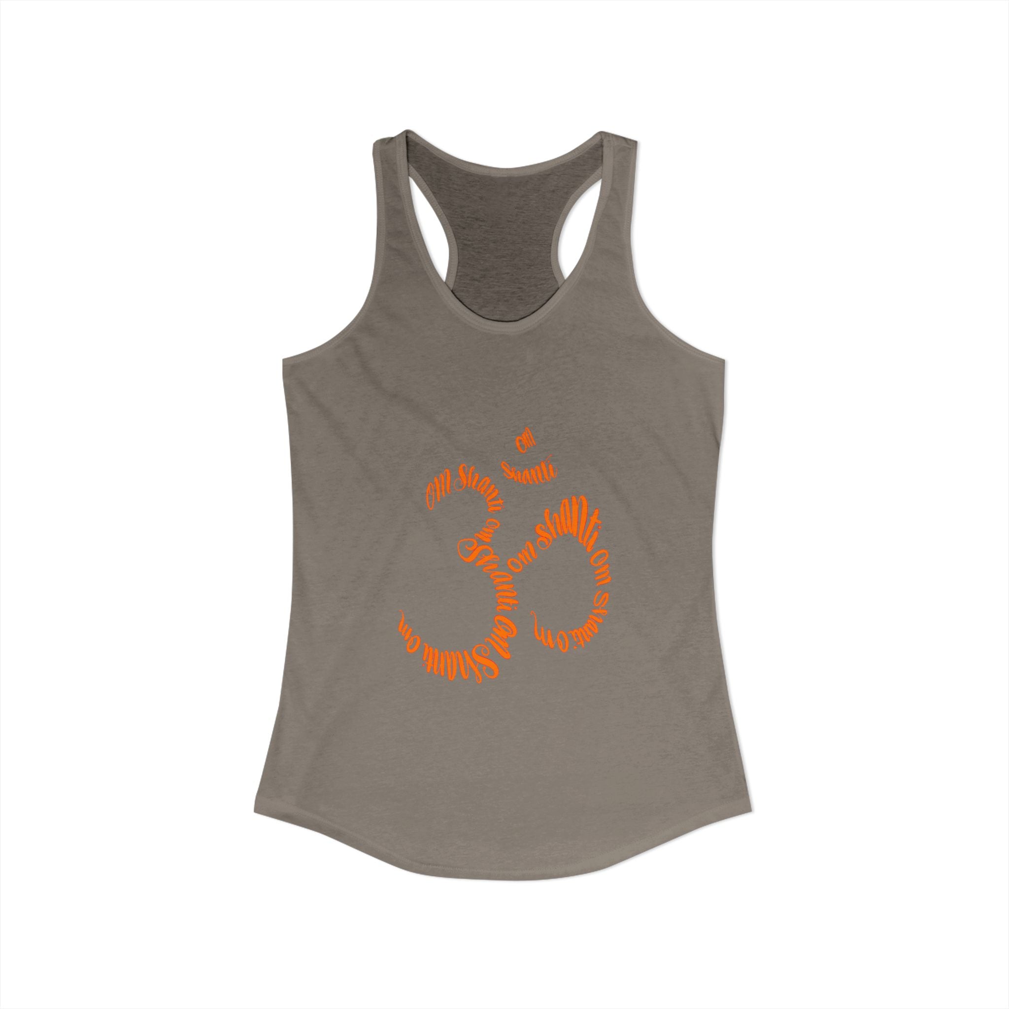Yoga OM Racerback Tank — Hand-Drawn Calligraphy