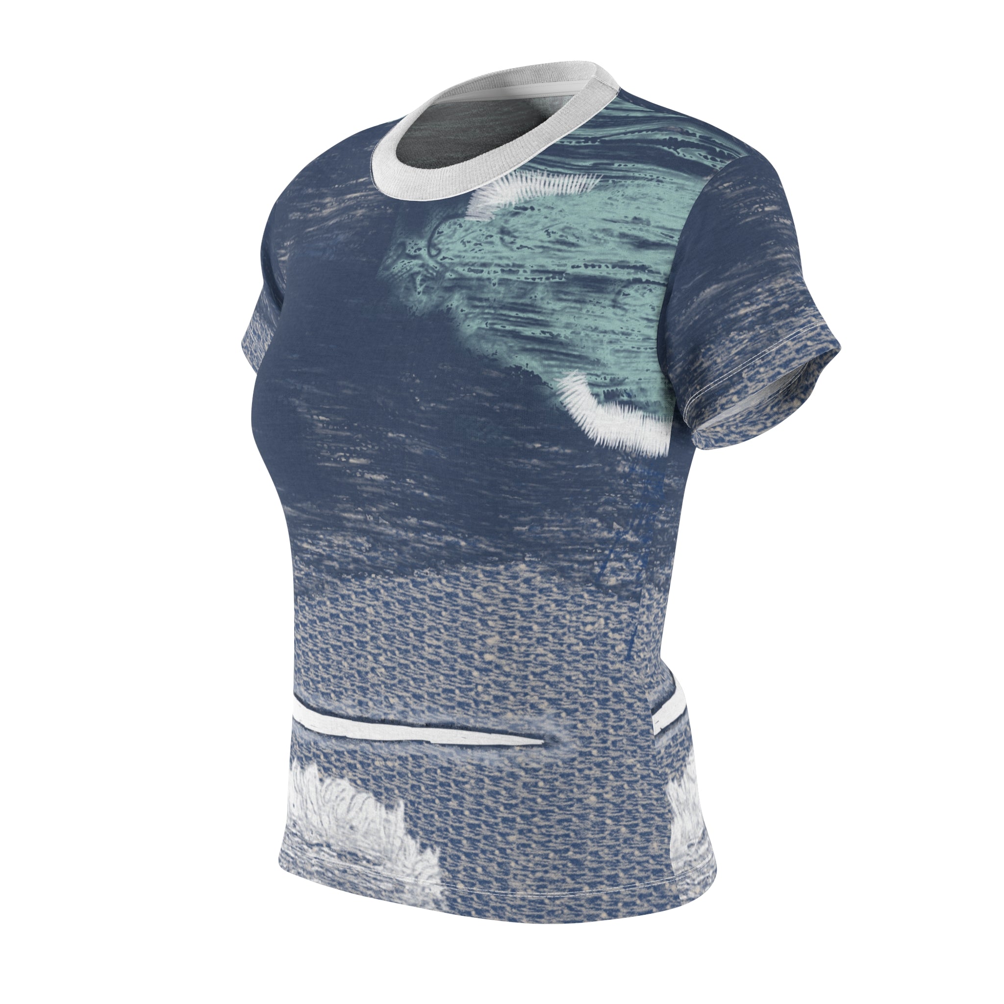 DENIM DREAM Women's Cut & Sew Tee (AOP)