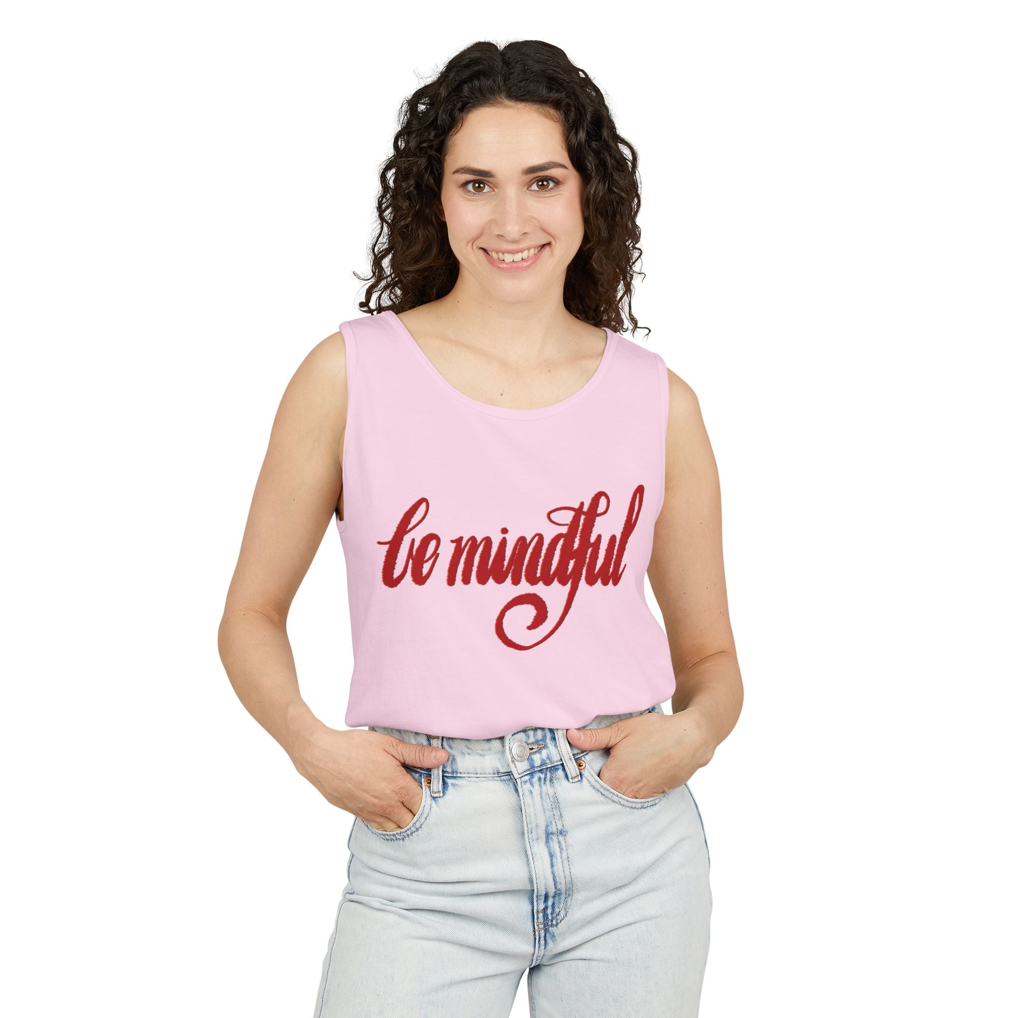 Be Mindful Unisex Tank Top - Comfort in Style for Mindfulness Enthusiasts