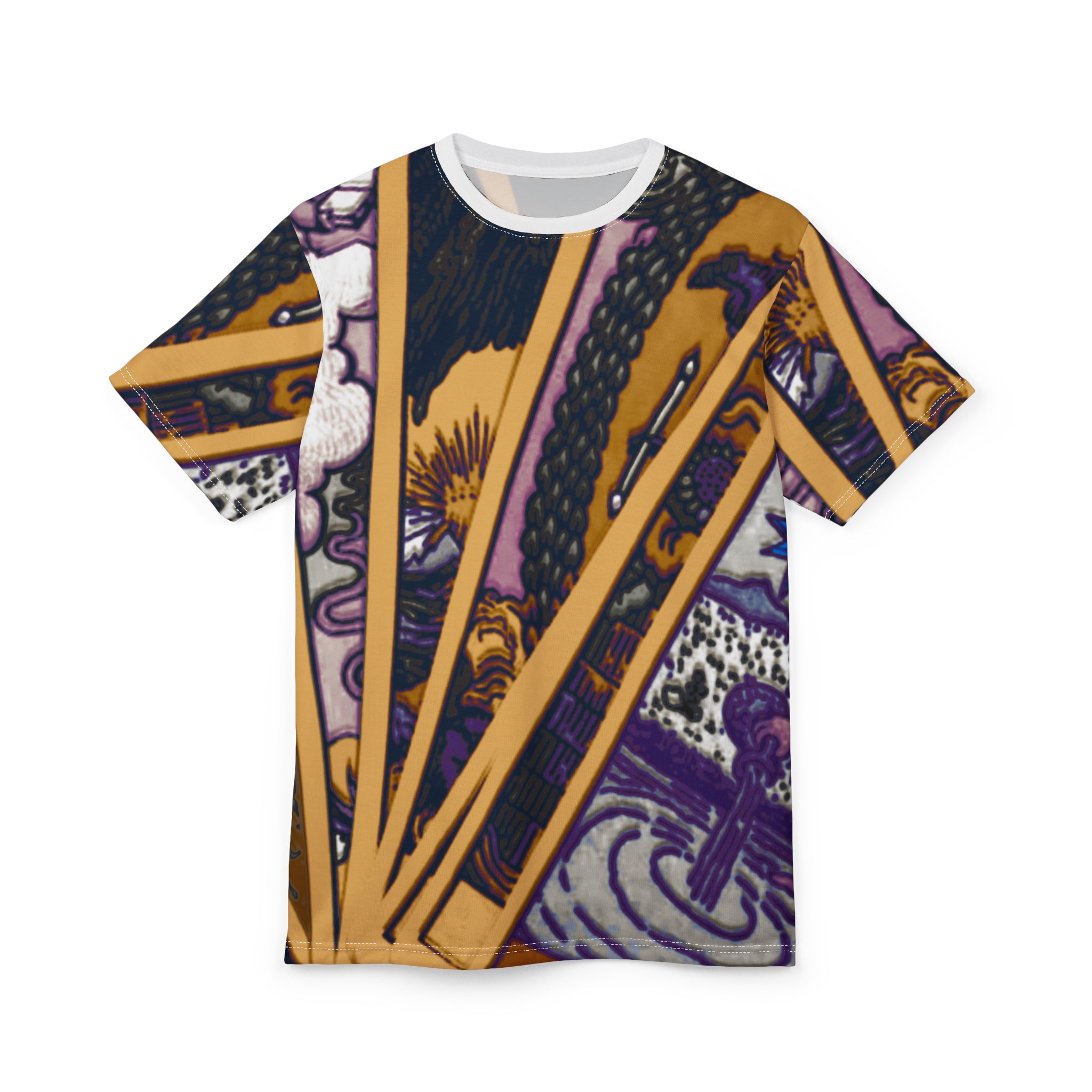 Unisex Cut & Sew Tee - Bold Artistic Print for Creative Souls