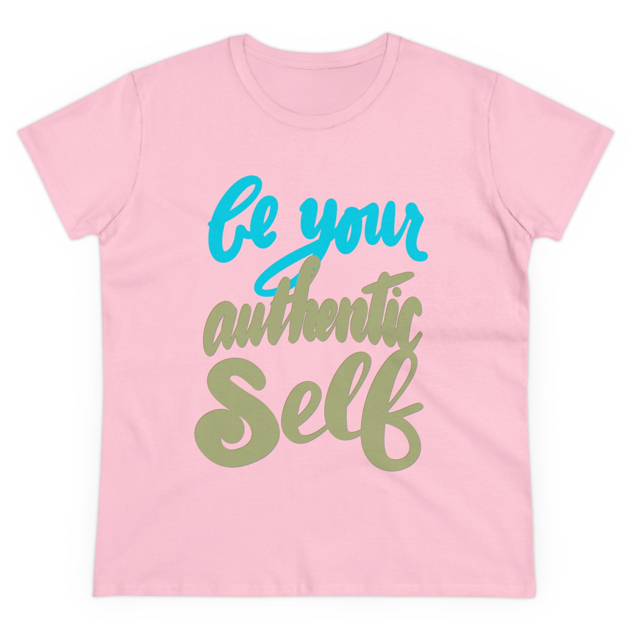 BE YOUR AUTHENTIC SELF Women's Midweight Cotton Tee