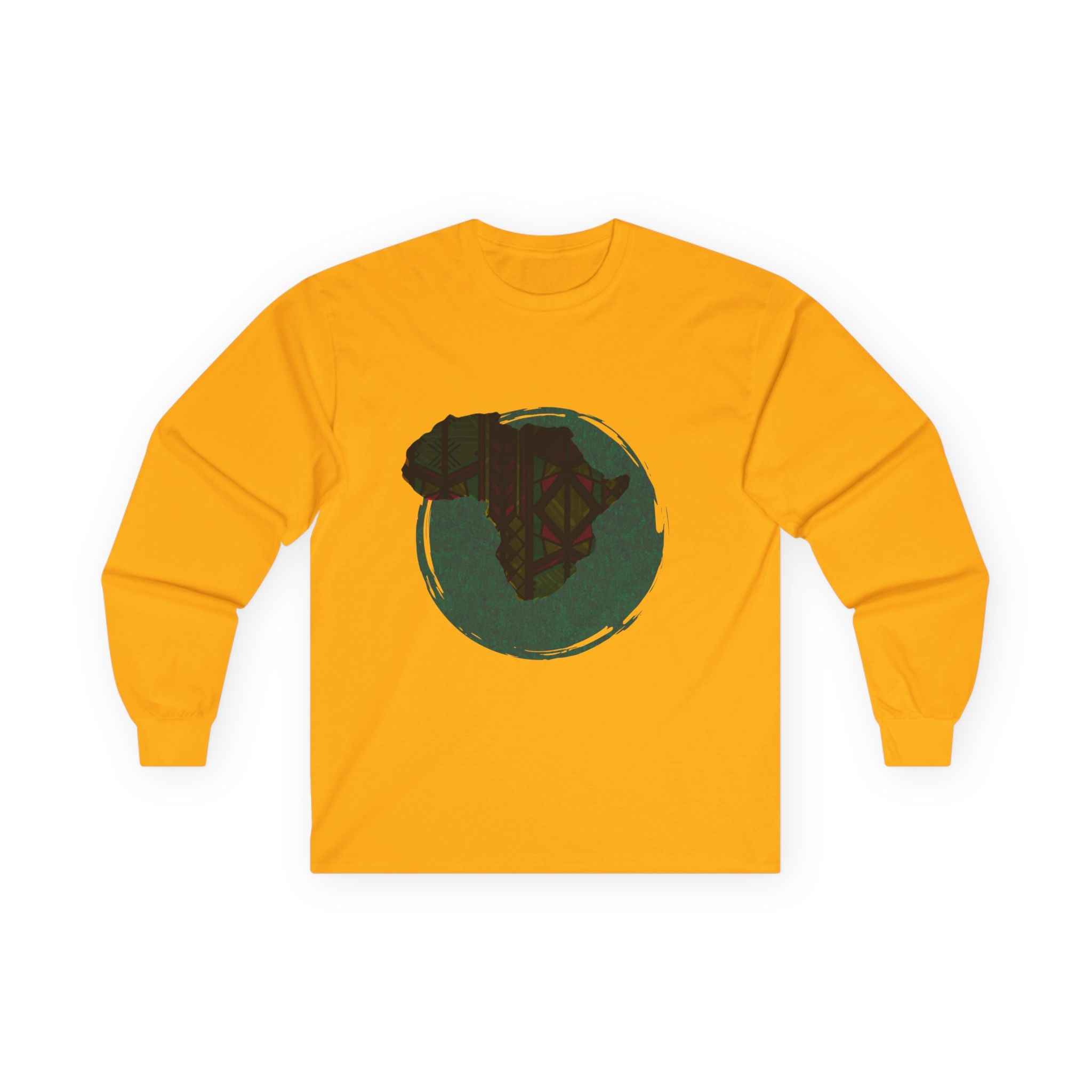 Cultural Pride Long Sleeve Tee - Africa Graphic Design