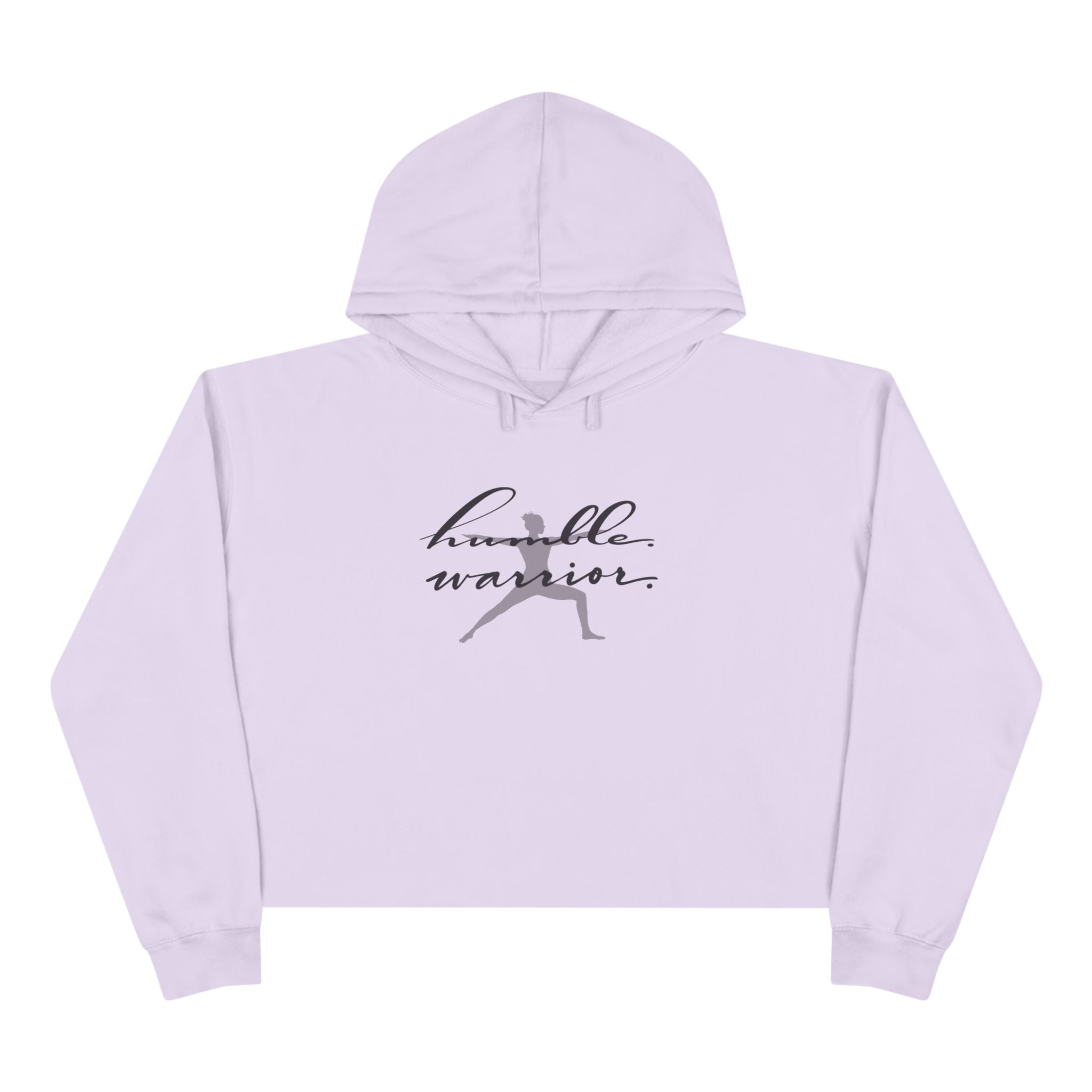 Humble Warrior Crop Hoodie - Motivational Fitness Apparel