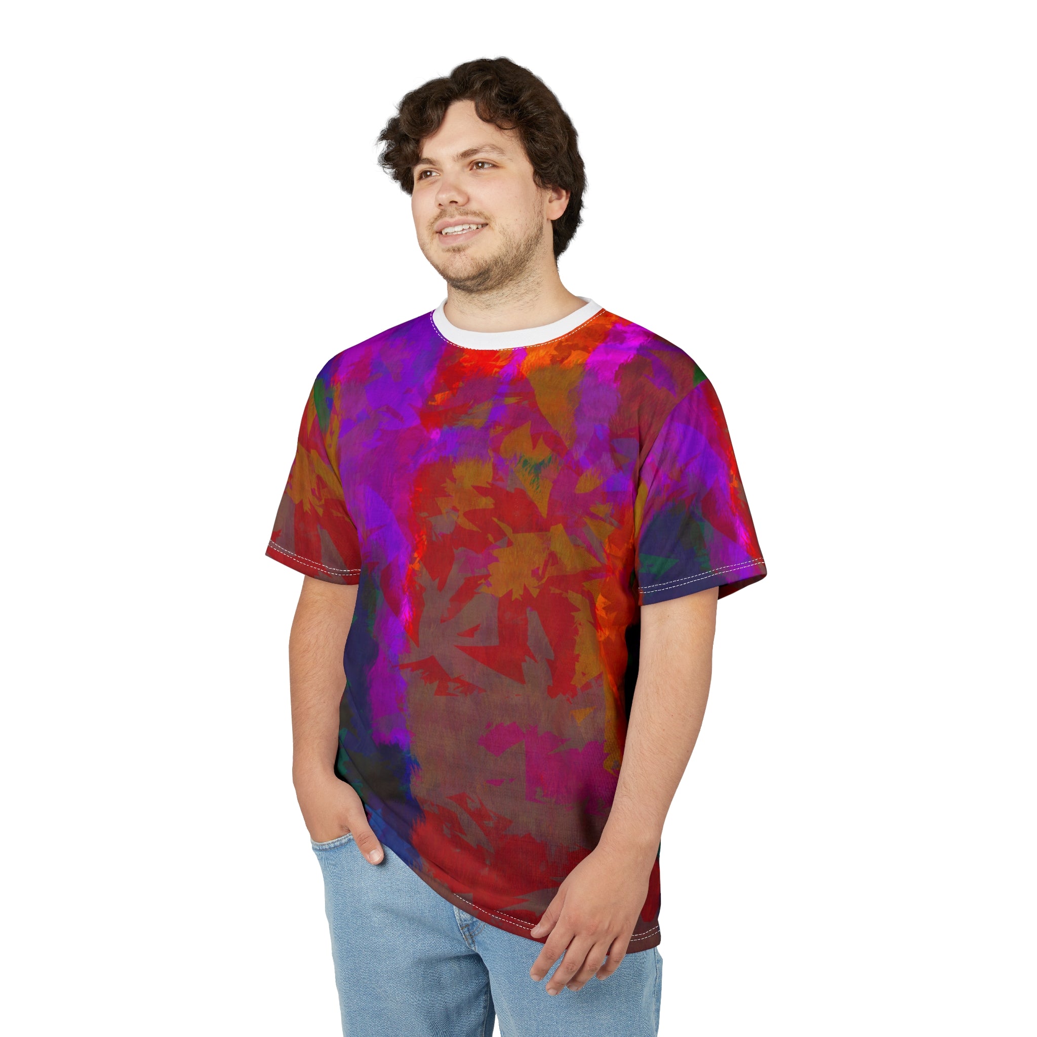 Vibrant Color Splash Unisex Tee - Artsy Casual Wear