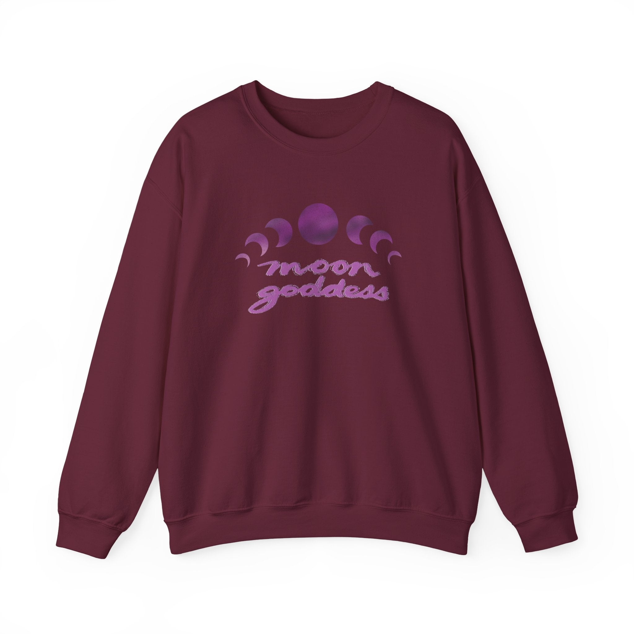 Moon Goddess Crewneck Sweatshirt —hand-drawn and hand-written