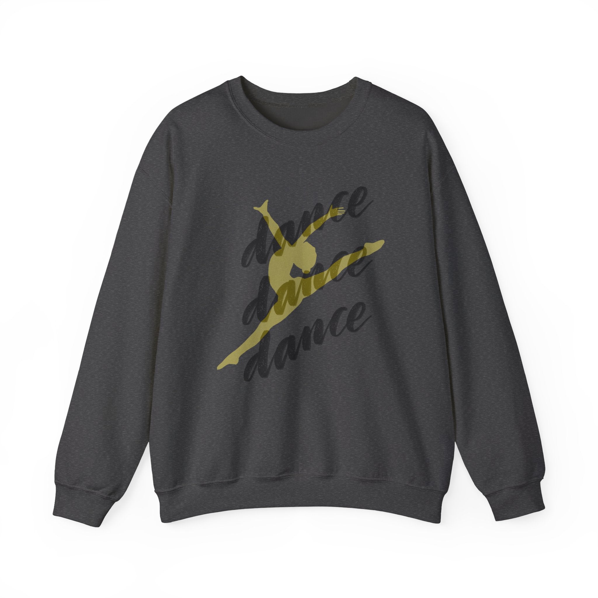 Dance Jump Crewneck Sweatshirt — Golden Silhouette