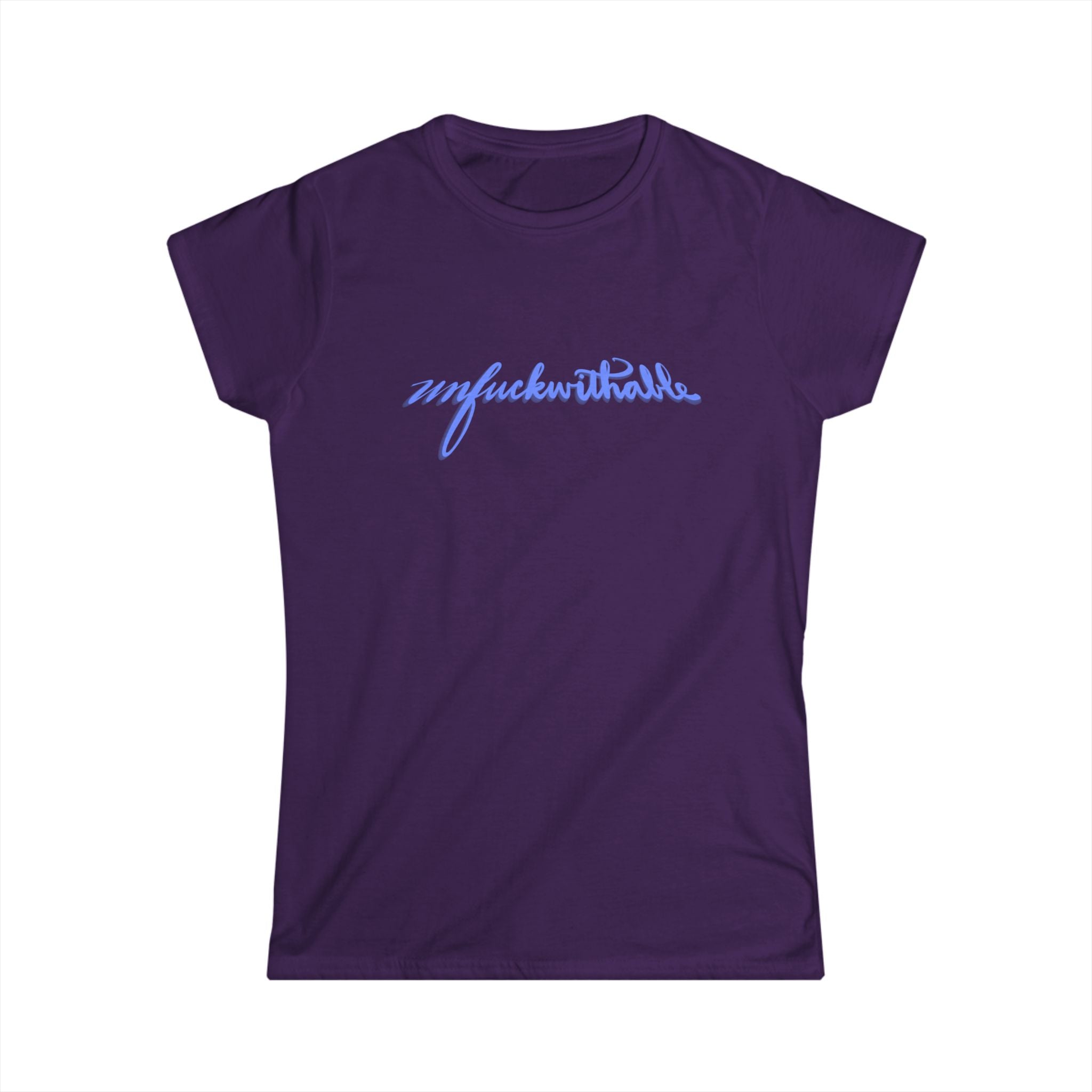 Unfuckwithable Women's Softstyle Tee - Casual Graphic Shirt for Empowerment and Self-Expression