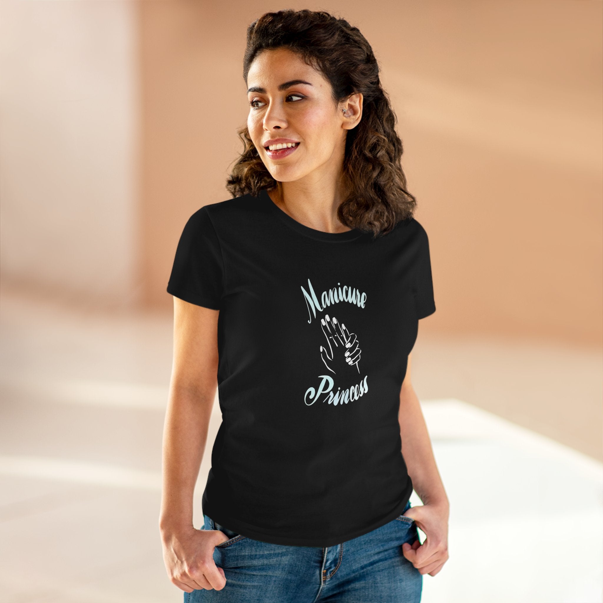 Manicure Princess Cotton Tee for Nail Enthusiasts