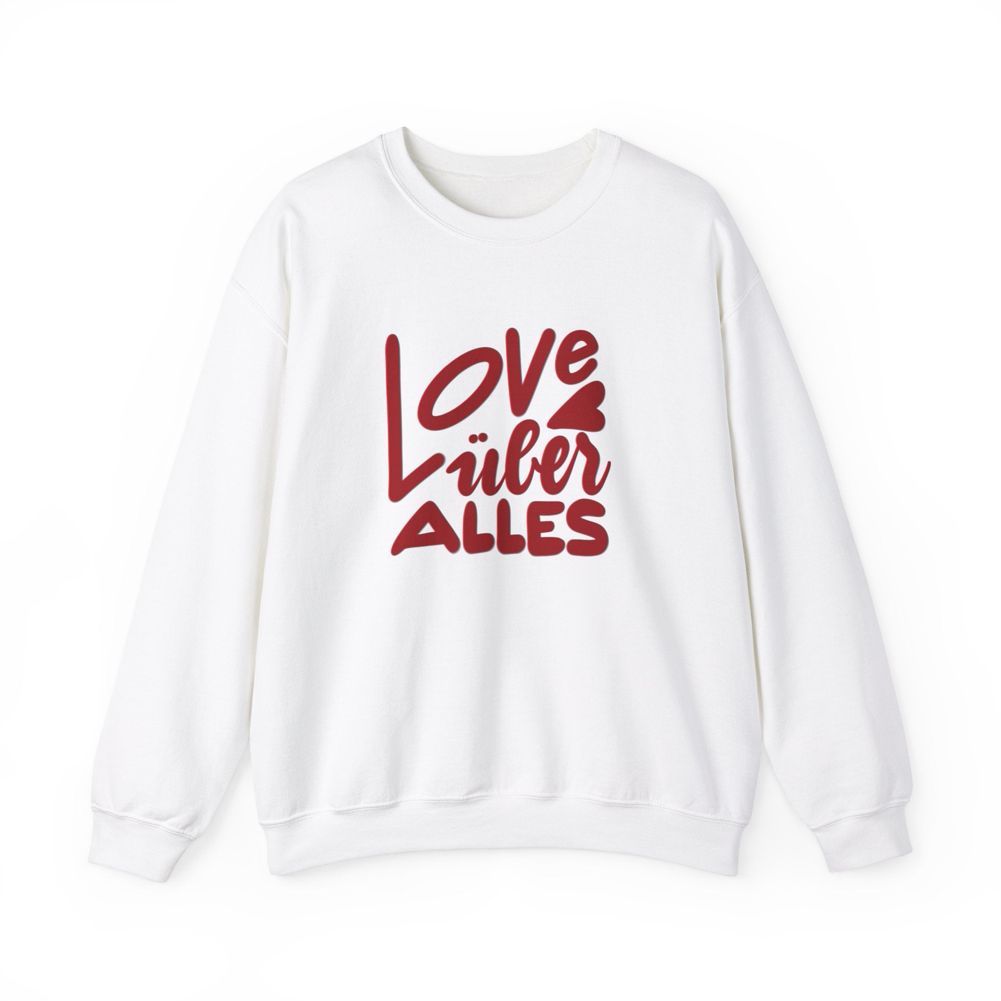 Love Über Alles Unisex Crewneck Sweatshirt - Cozy & Stylish Apparel for Everyday Comfort