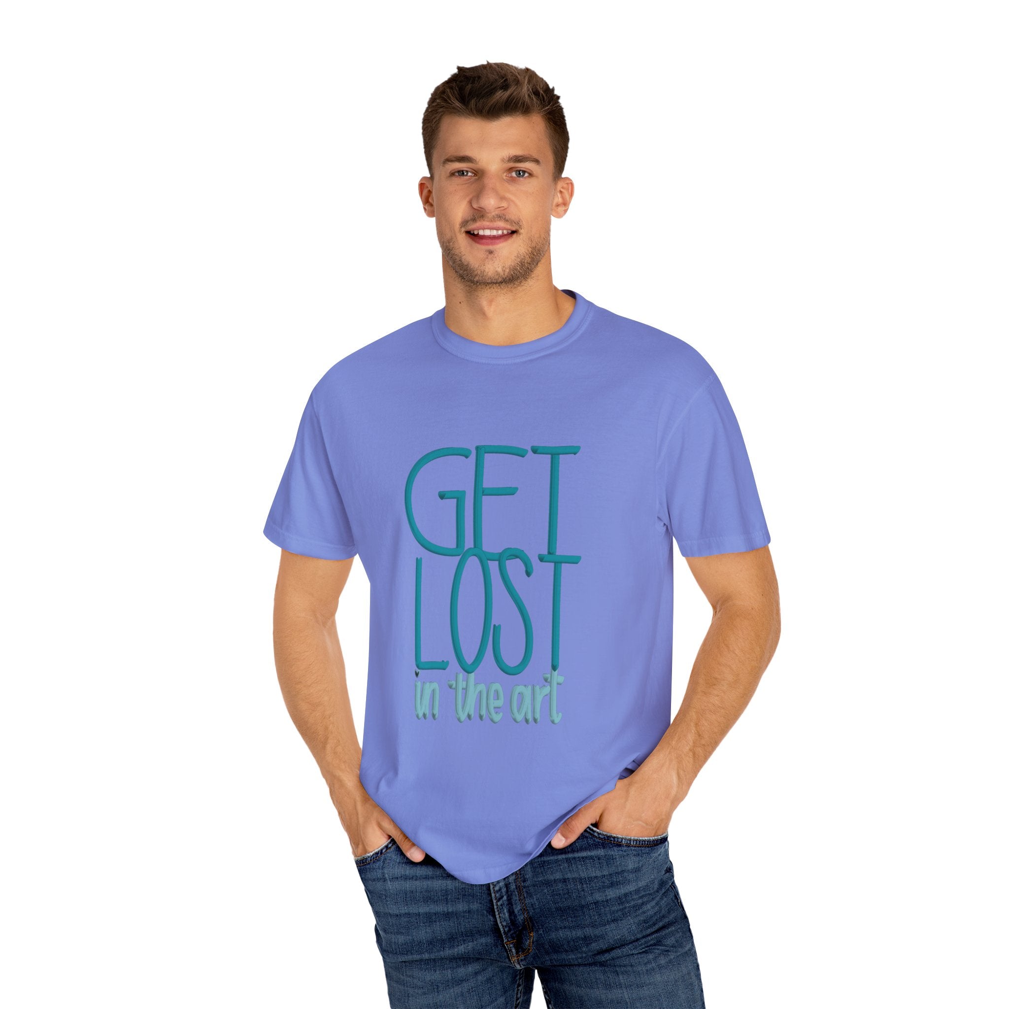 GET LOST Unisex Garment-Dyed T-shirt