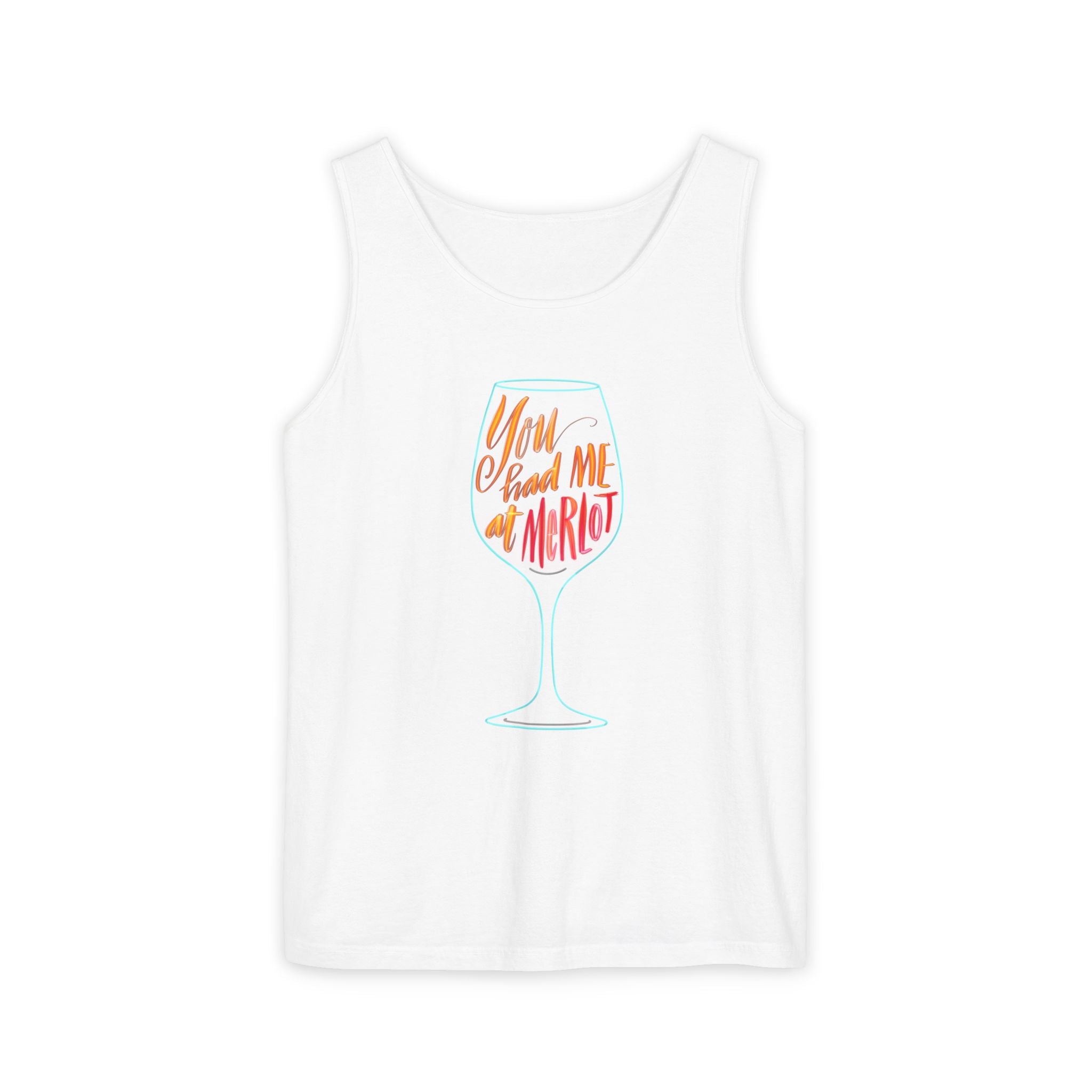 Funny Wine Lover Tank Top - 'You Had Me at Merlot'