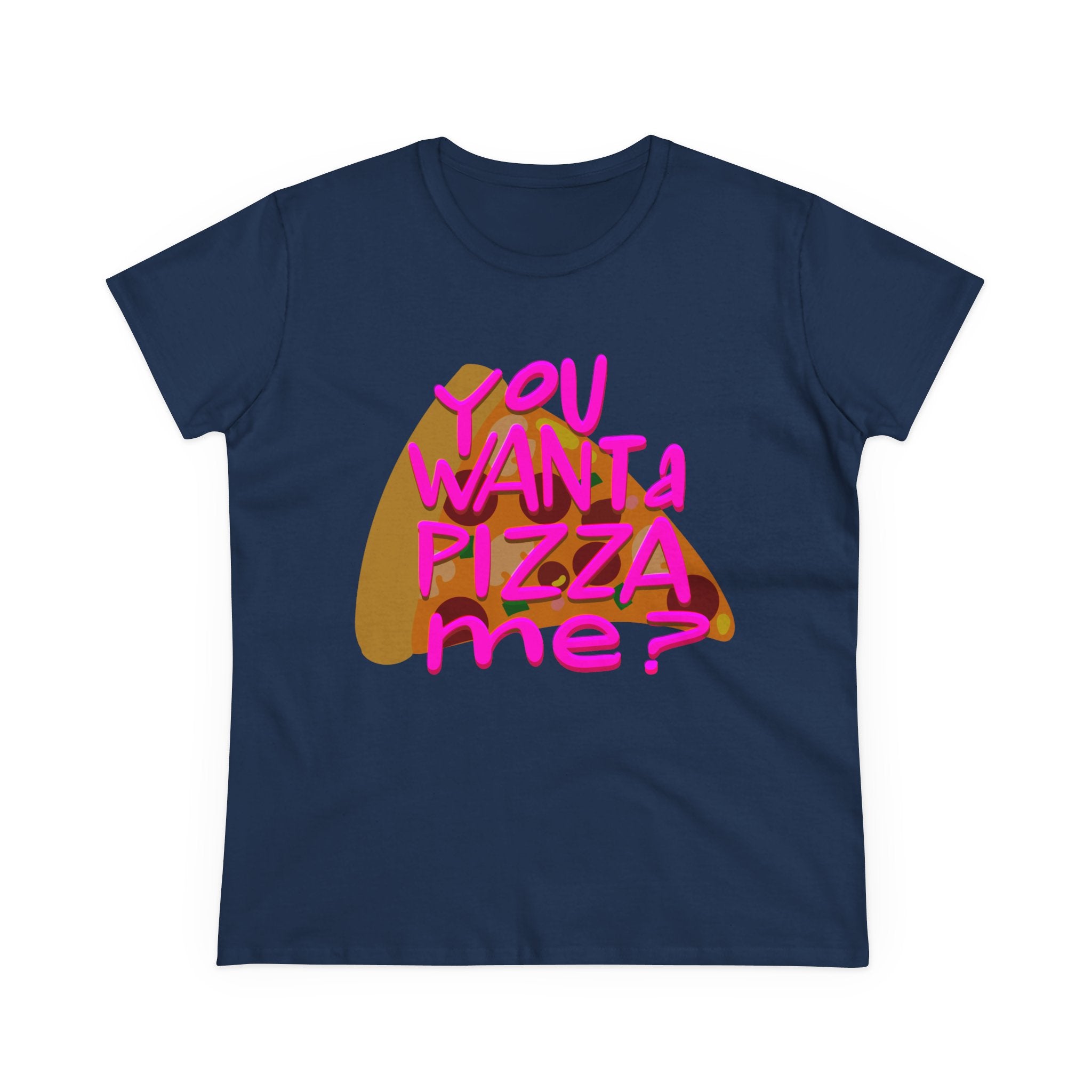 Pizza Quote Tee - Casual Cotton Shirt