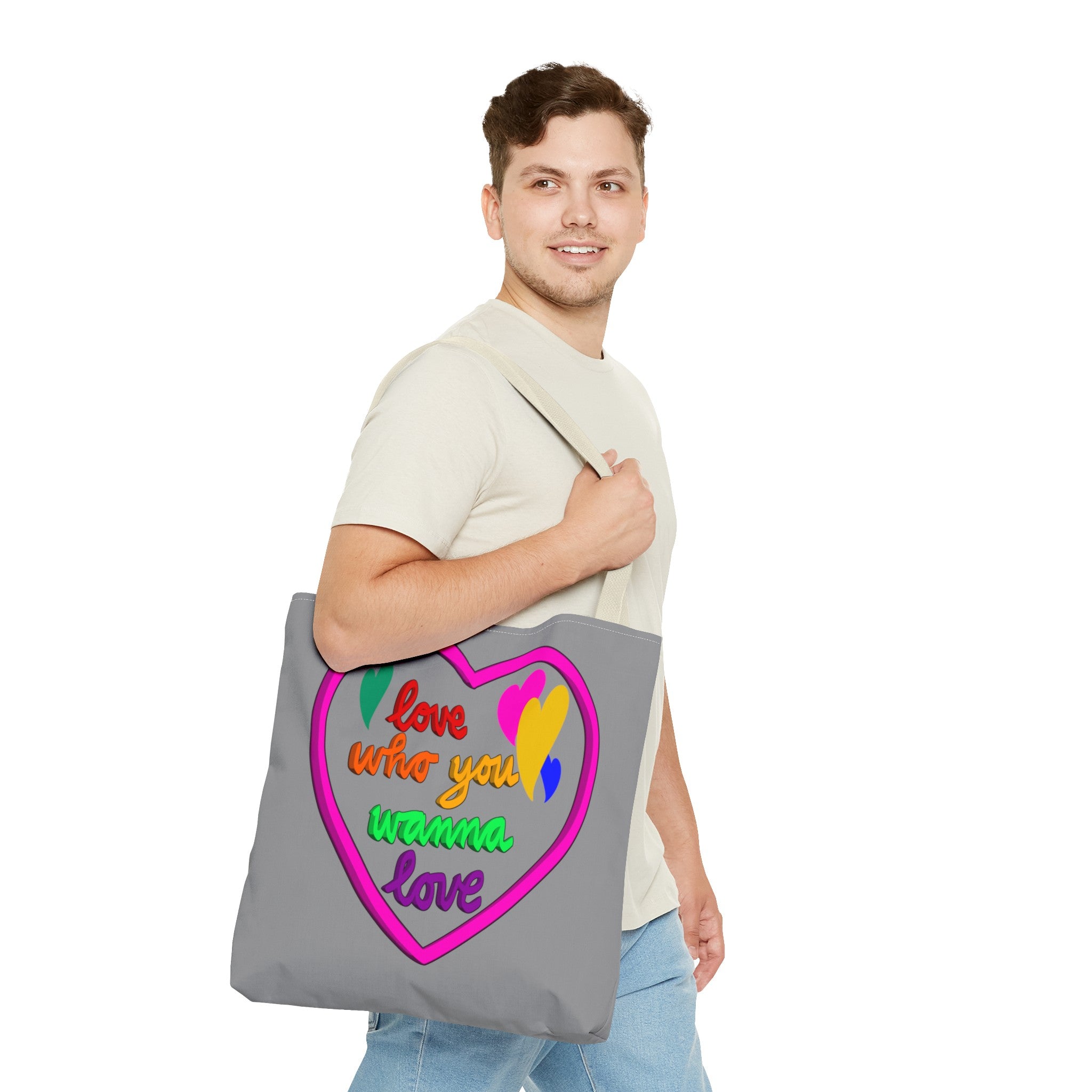 LOVE WHO YOU WANNA PRIDE Tote Bag (AOP)