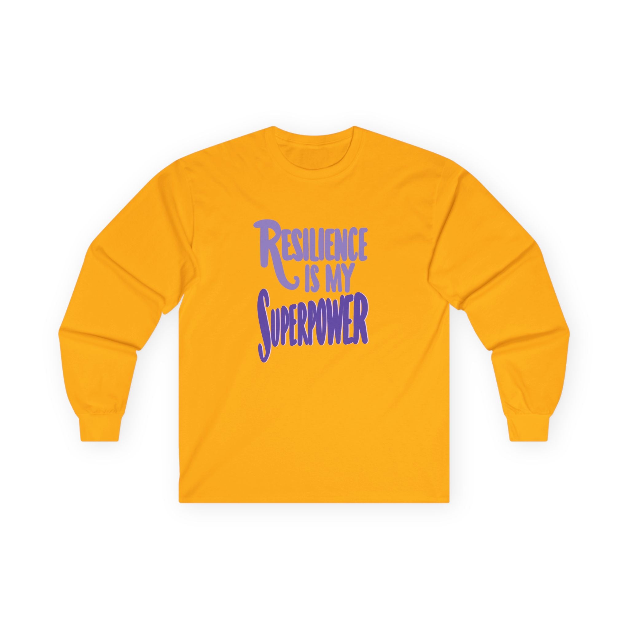 Resilience is My Superpower Long Sleeve Tee - Unisex Inspirational Cotton Shirt