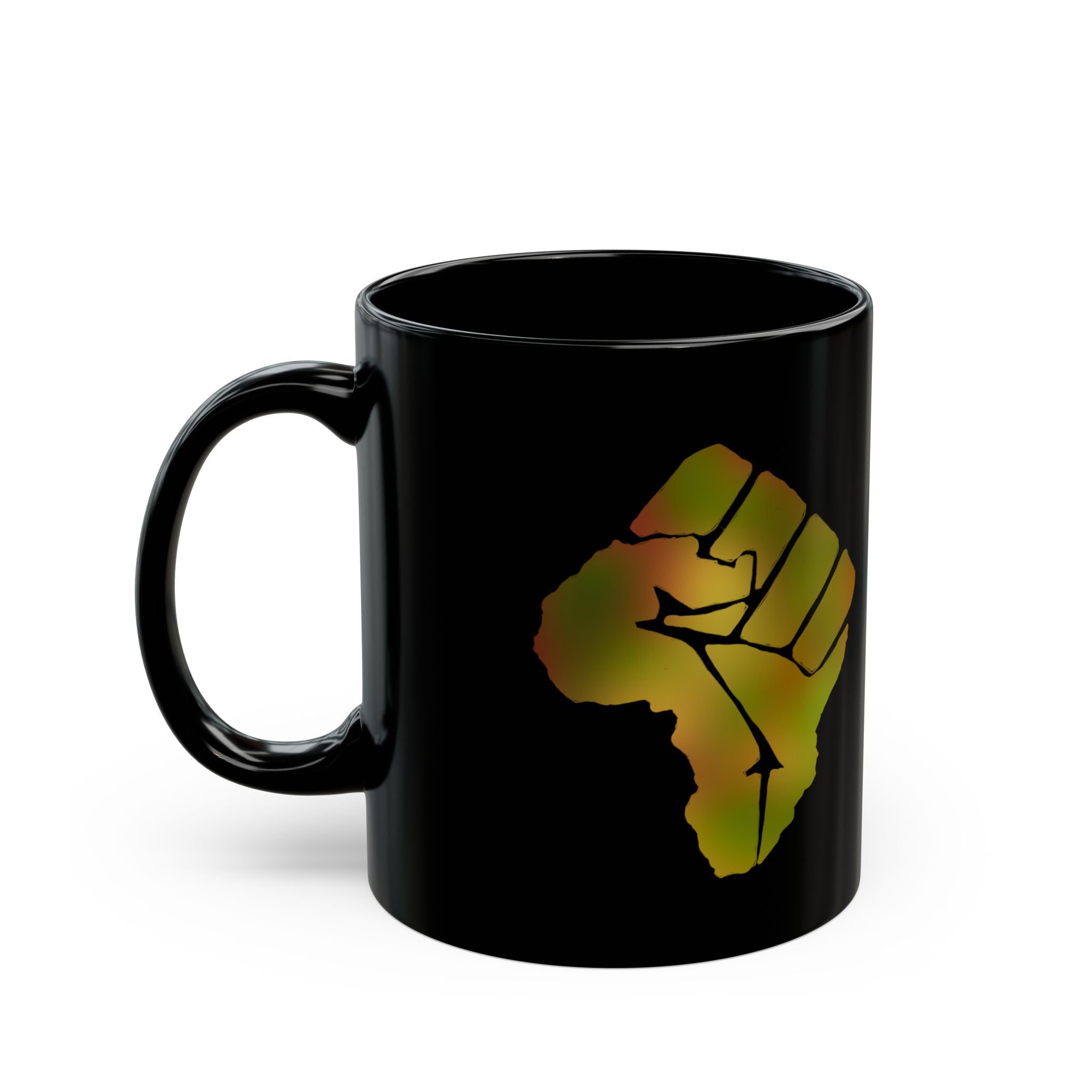 AFRICA POWER Black Mug (11oz)