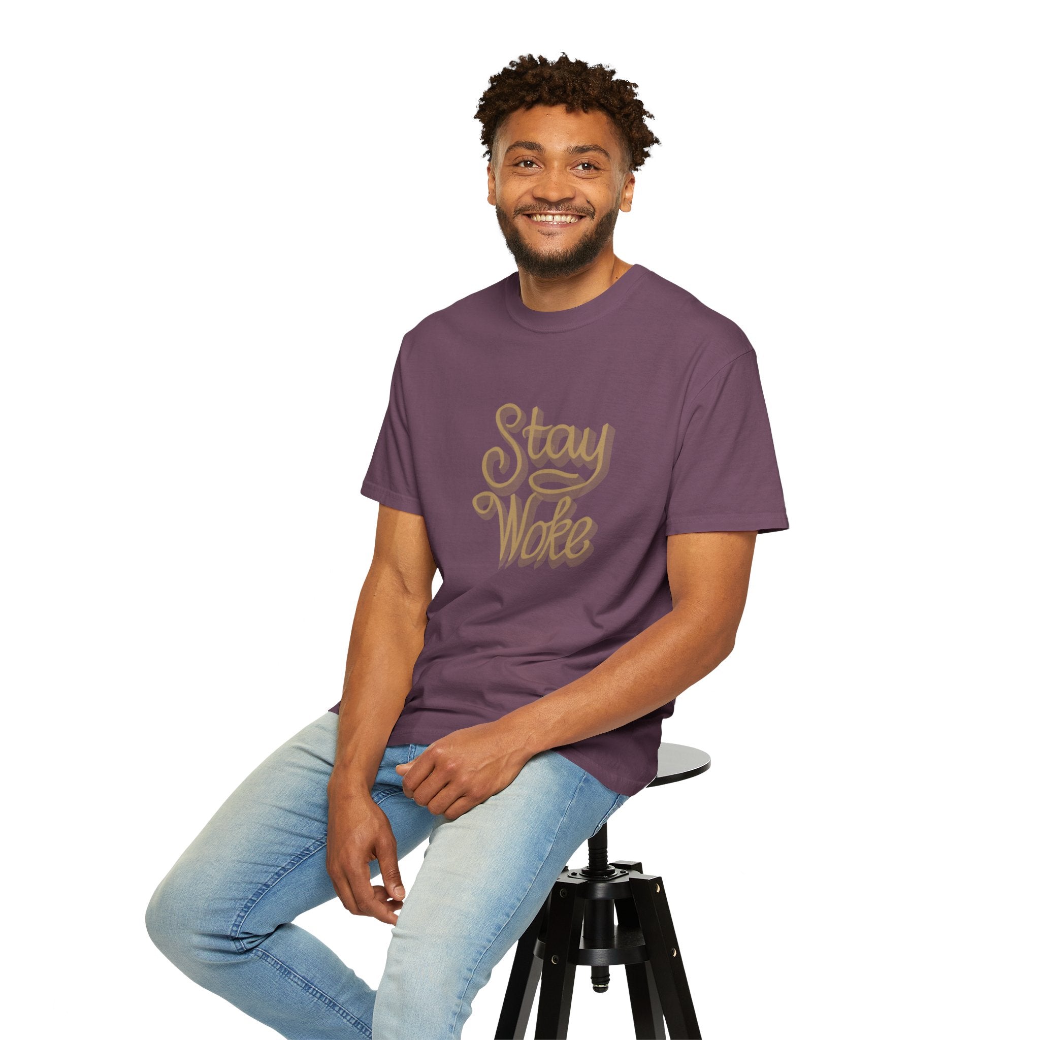 STAY WOKE Unisex Garment-Dyed T-shirt