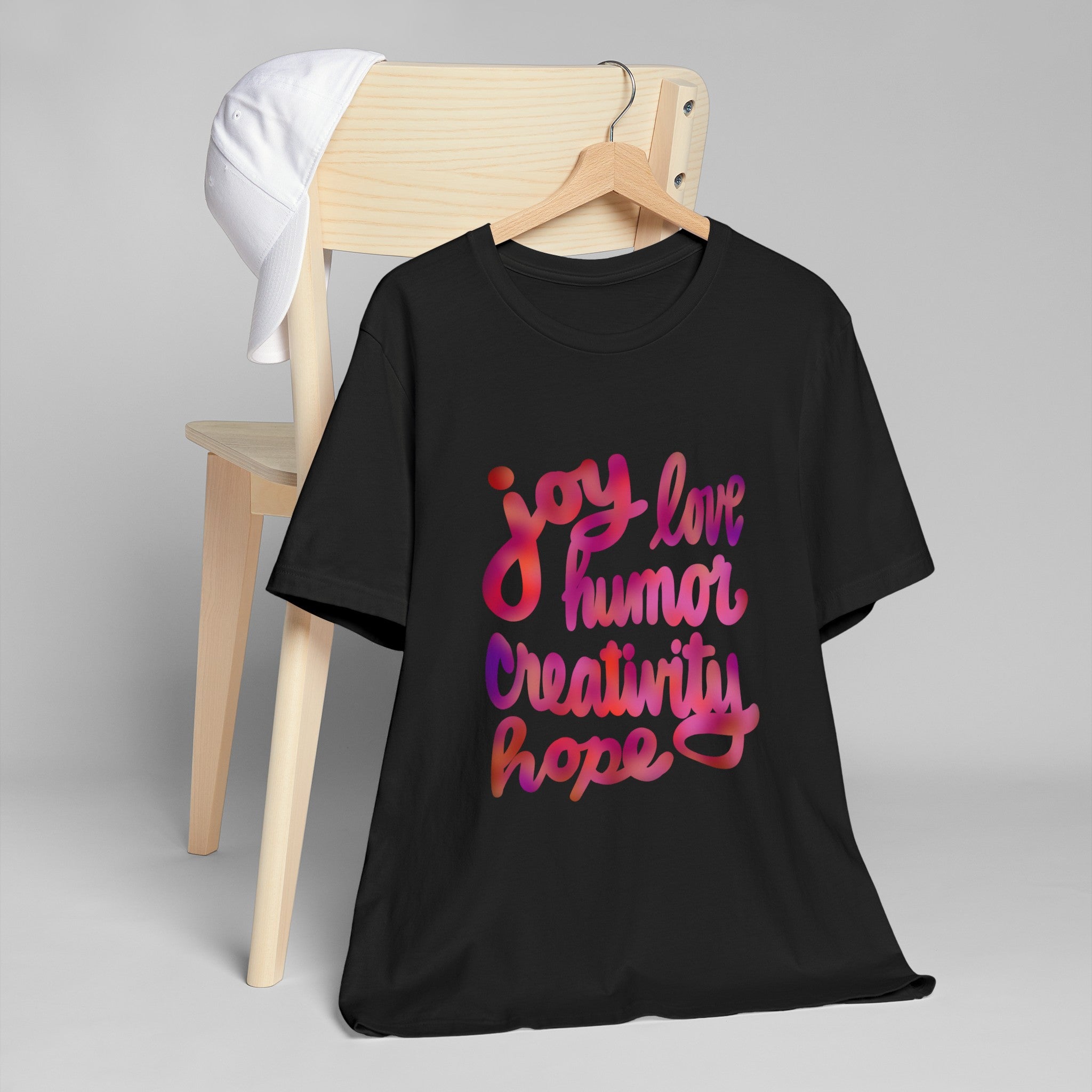 JOY LOVE HUMOR Unisex Jersey T-Shirt