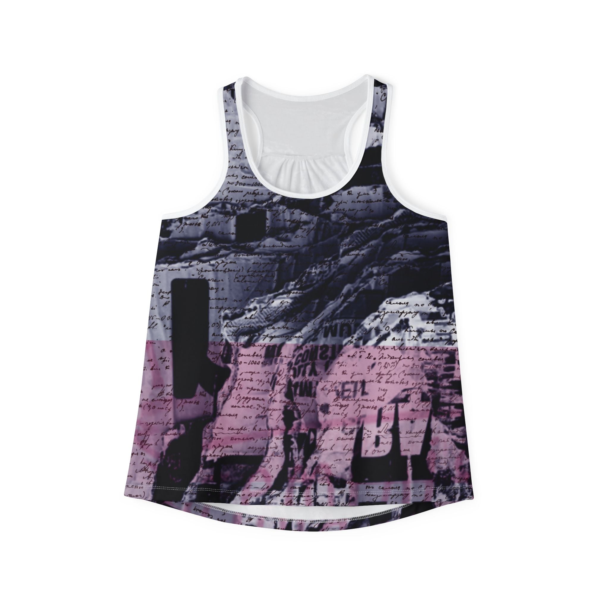 Artistic Women’s Tank Top - Abstract Design for Casual Style