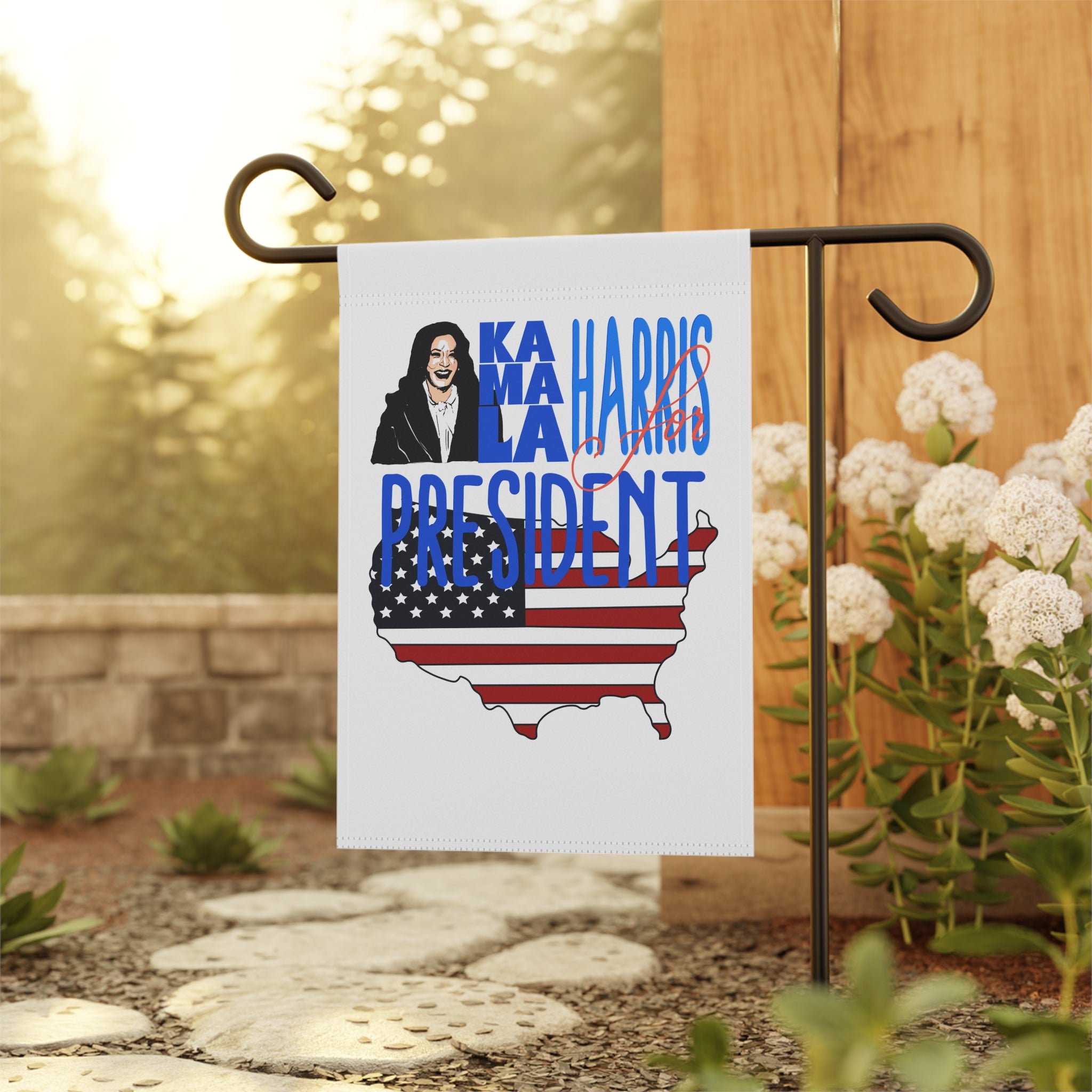 Banner - Kamala Harris for President of The United States of America Hand-Drawn Design