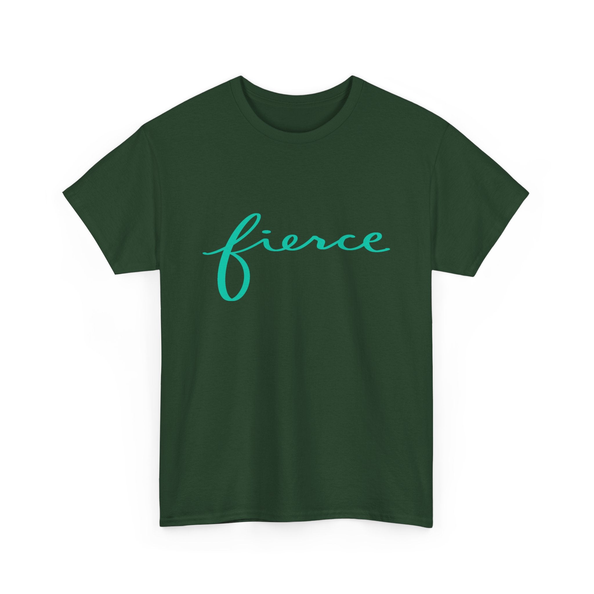 Fierce Unisex Heavy Cotton Tee, Inspiring Quote Shirt, Gift for Her, Motivational T-Shirt, Casual Outfit, Confidence Apparel