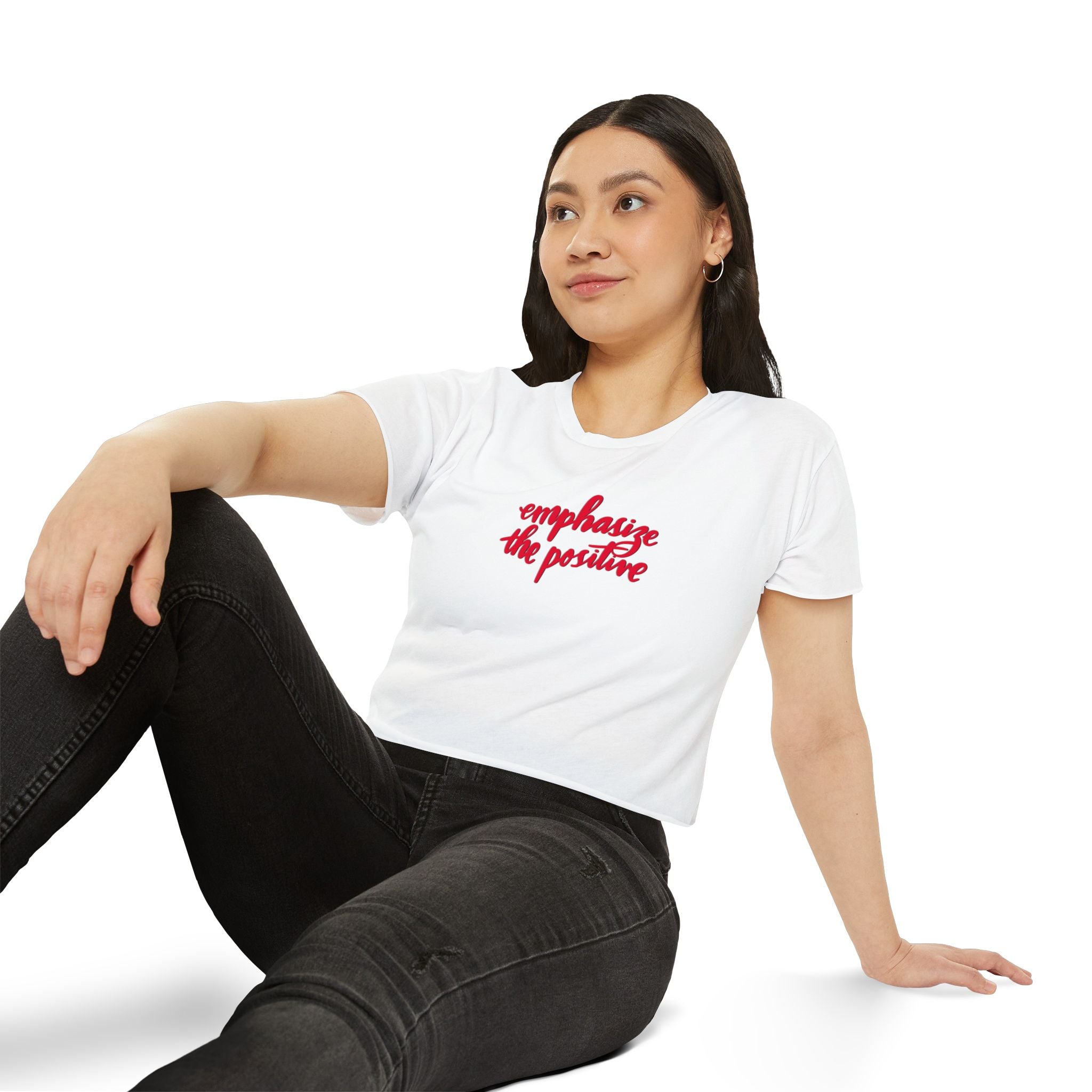 Emphasize the Positive Women's Festival Crop Top