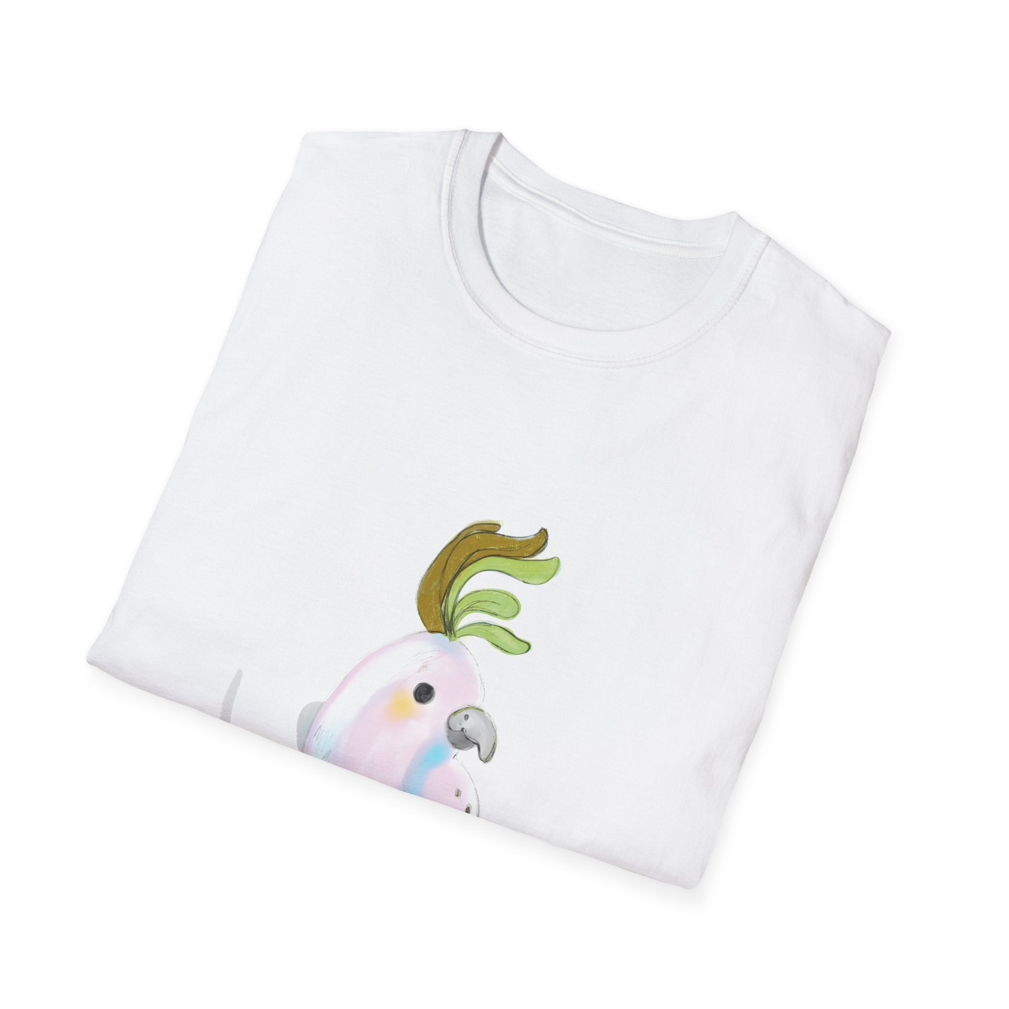 BIRDIE ON A BRANCH Unisex Softstyle T-Shirt