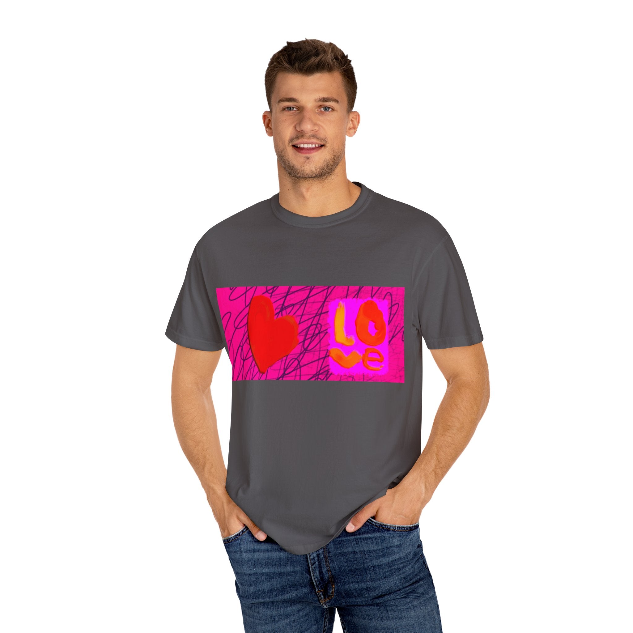 Love Vibes Unisex Garment-Dyed T-Shirt