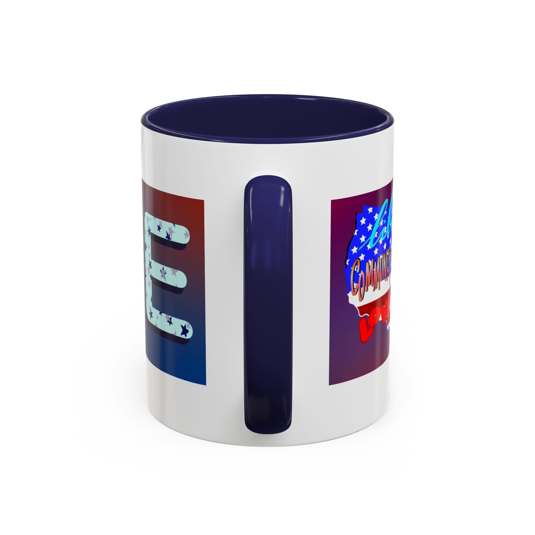 Mug - Hand-drawn AMERICAN VALUES Design Coffee Mug (11oz)