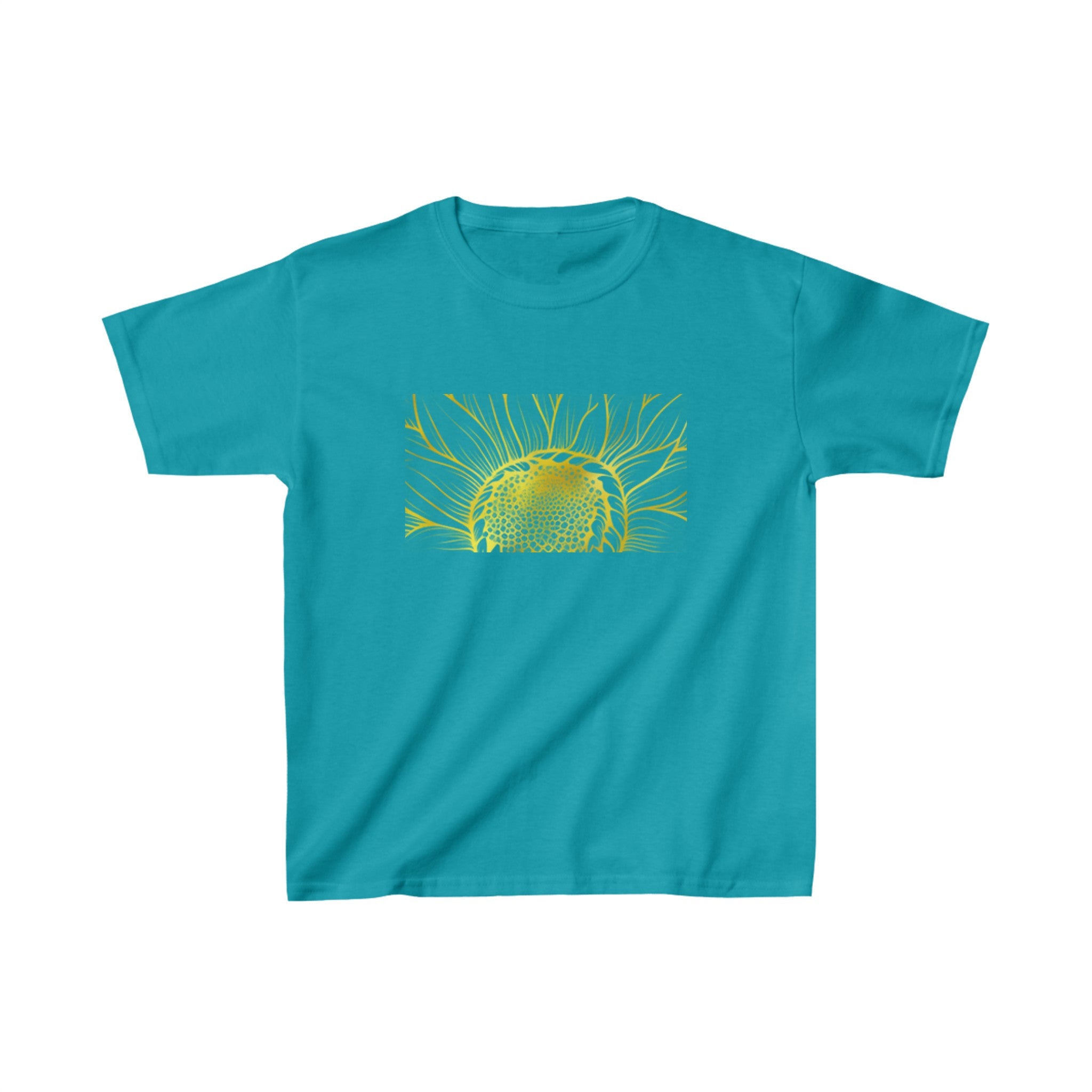 YELLOW FLOWER SUNSHINE Kids Heavy Cotton™ Tee
