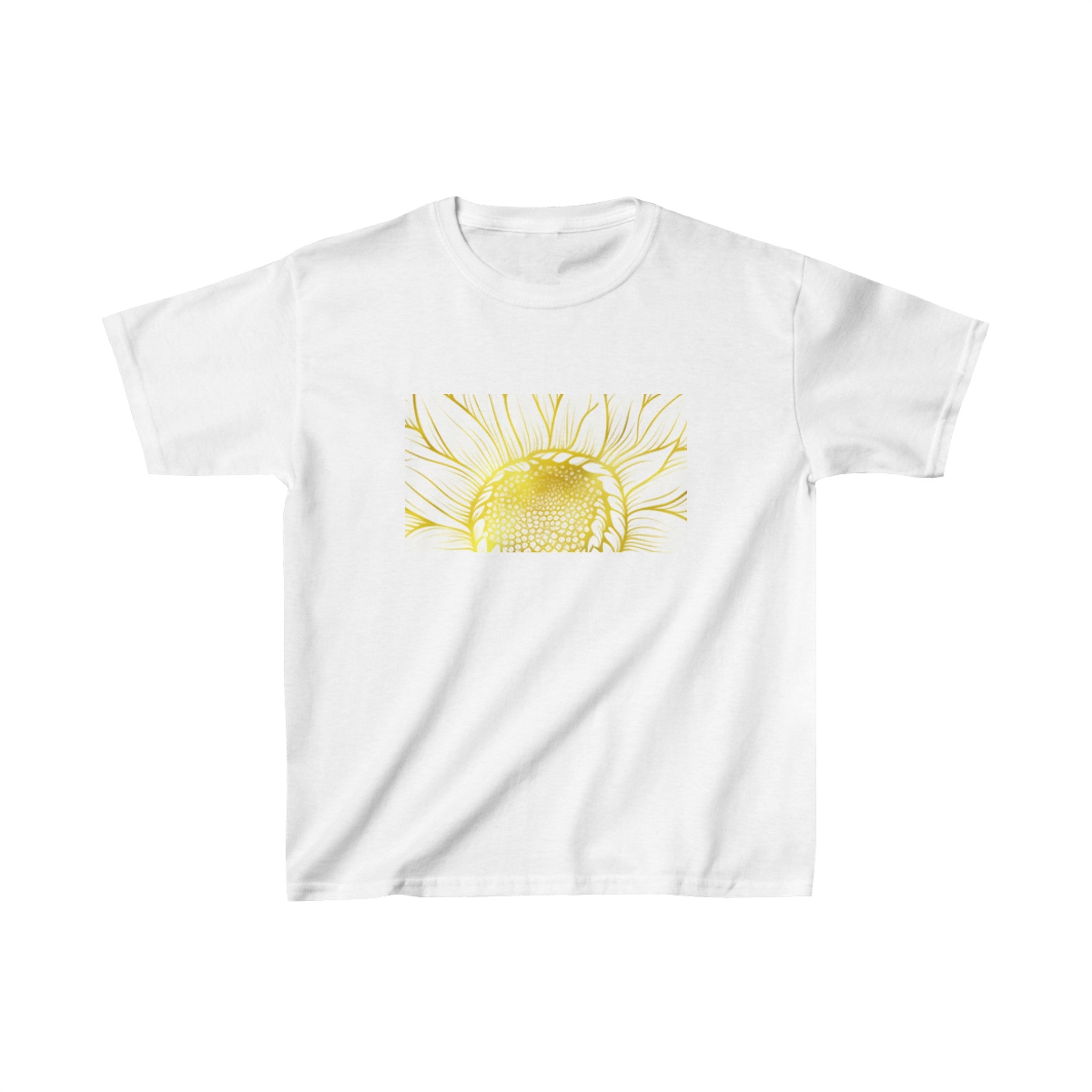 YELLOW FLOWER SUNSHINE Kids Heavy Cotton™ Tee