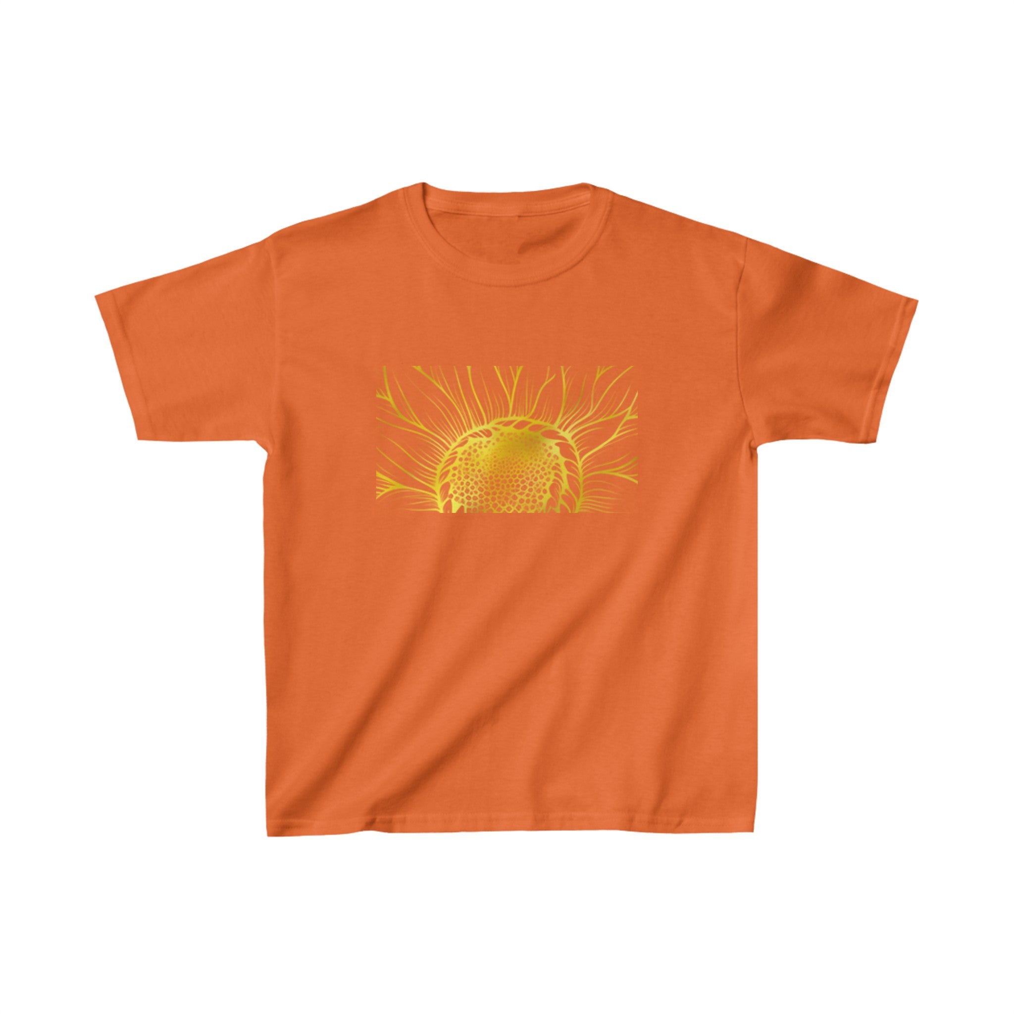 YELLOW FLOWER SUNSHINE Kids Heavy Cotton™ Tee