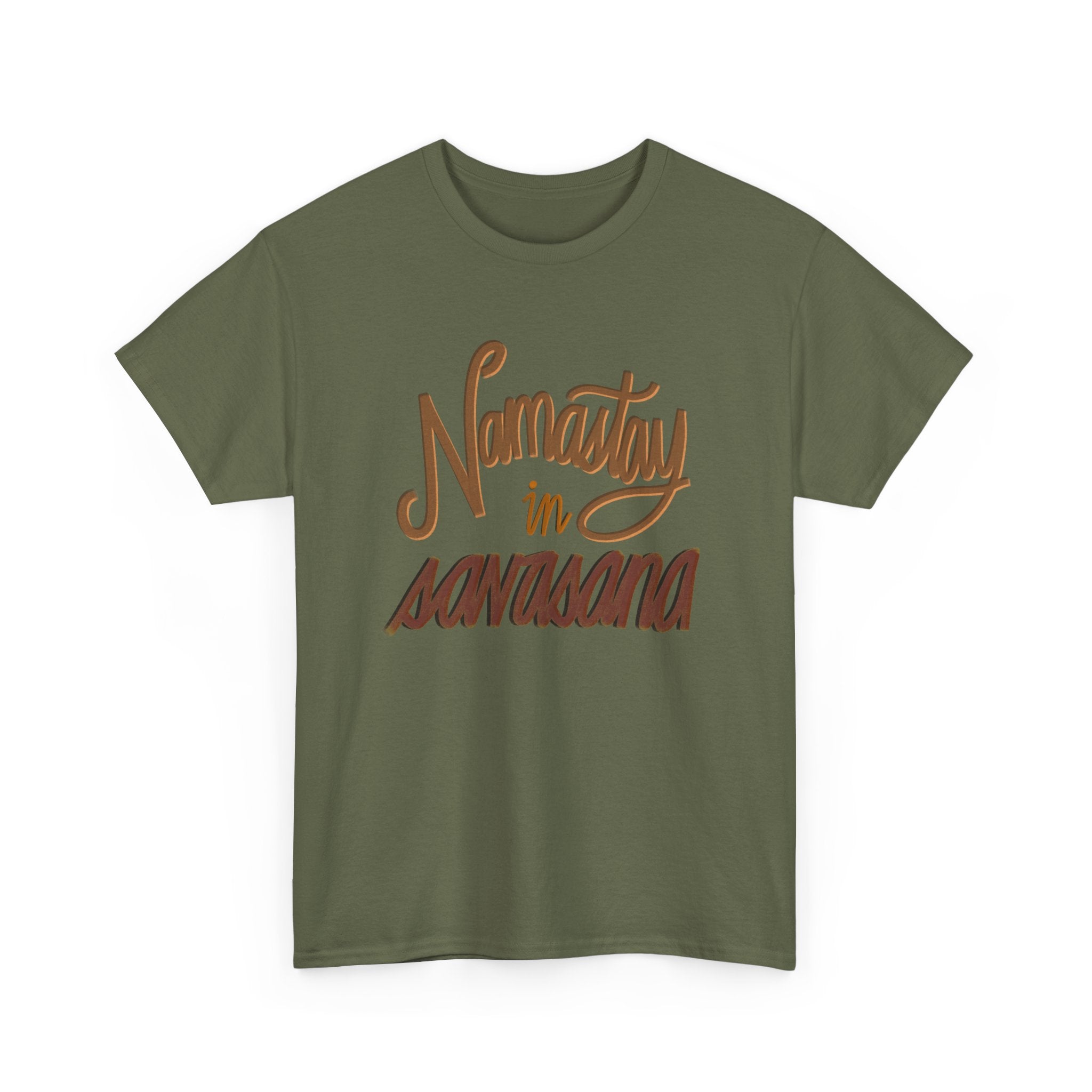 NAMASTAY IN SAVASANA Unisex Heavy Cotton Tee