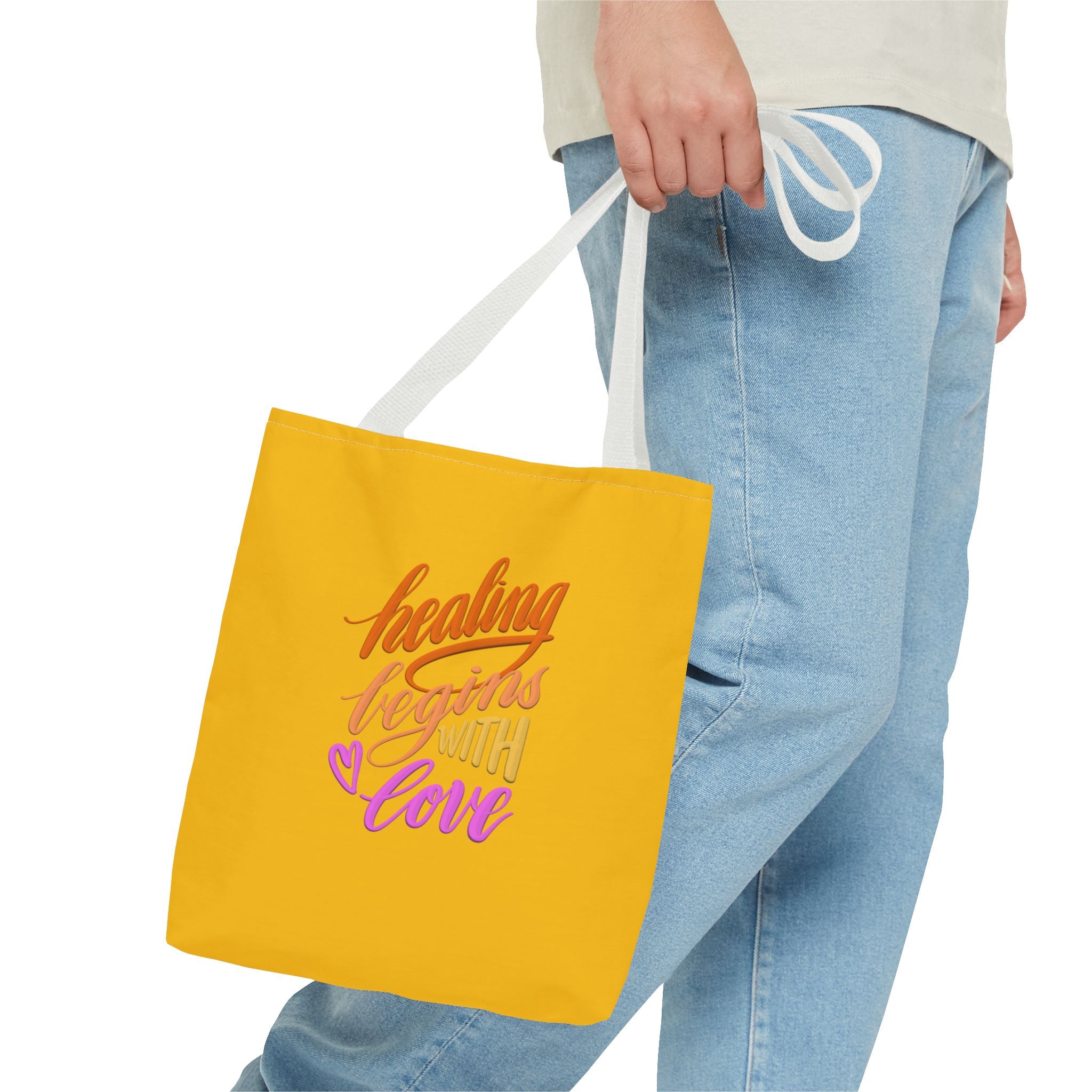 HEALING BEGINS WITH LOVE Tote Bag