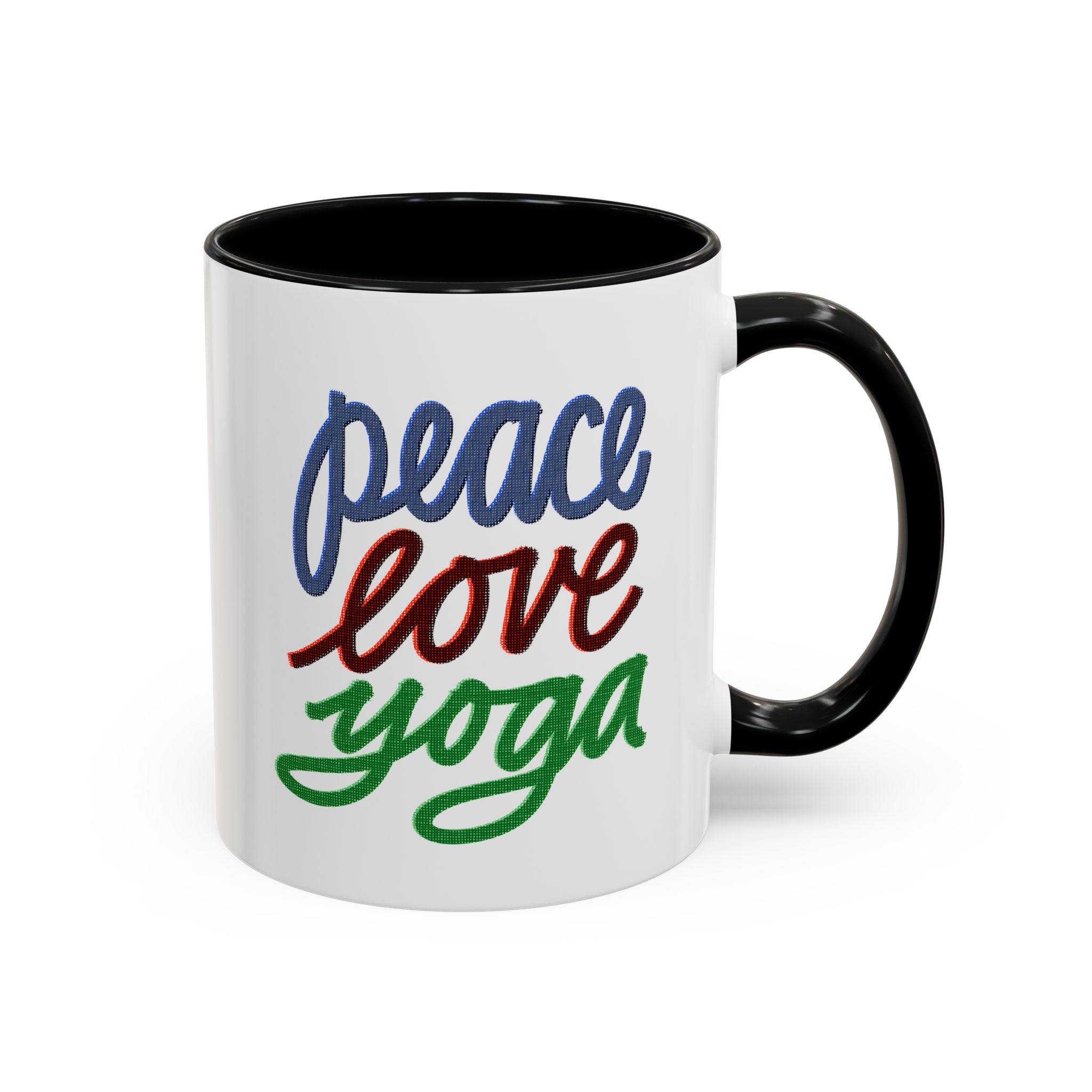 PEACE LOVE YOGA 11 oz Coffee Mug