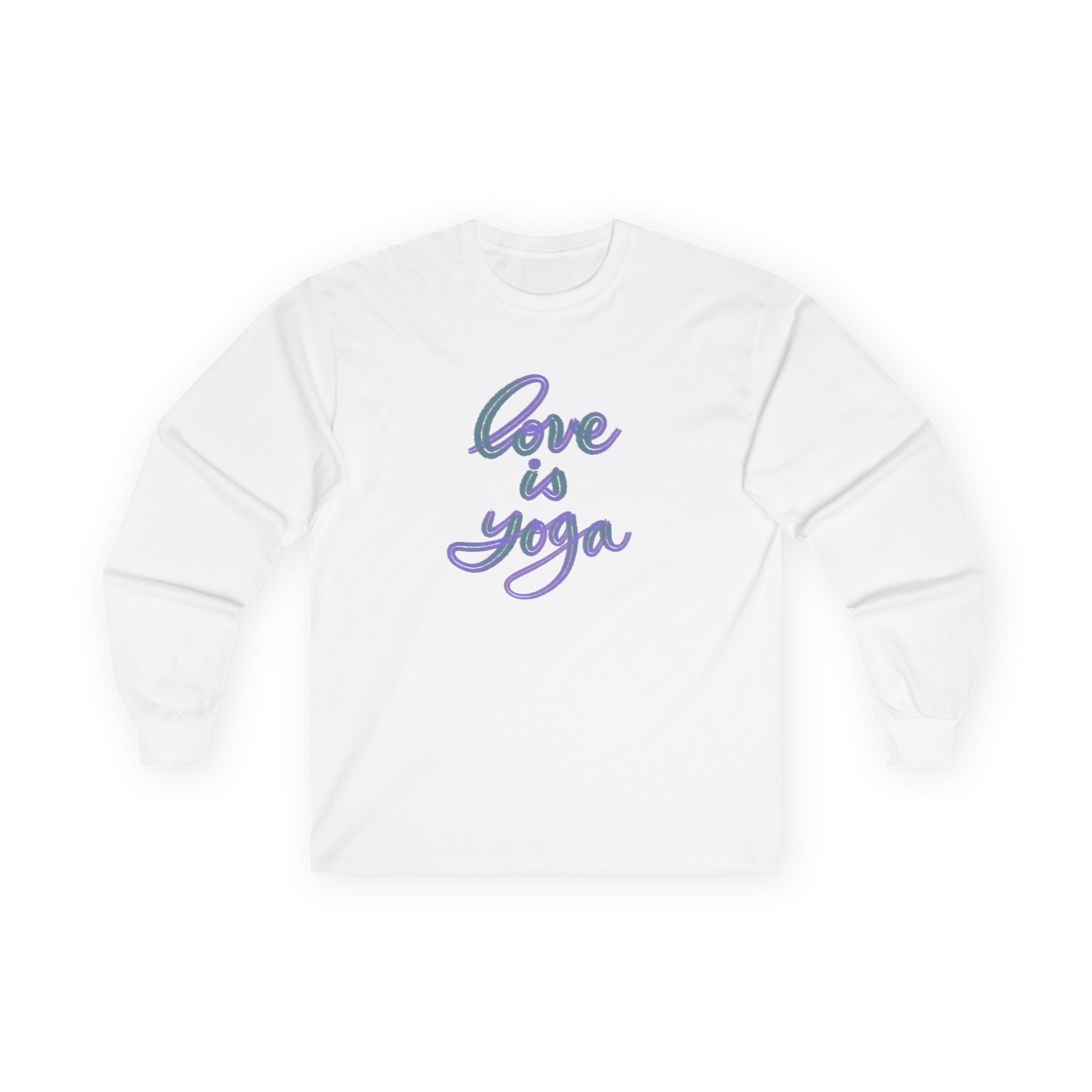 Love is Yoga Long Sleeve Tee - Unisex Ultra Cotton Shirt for Yoga Lovers