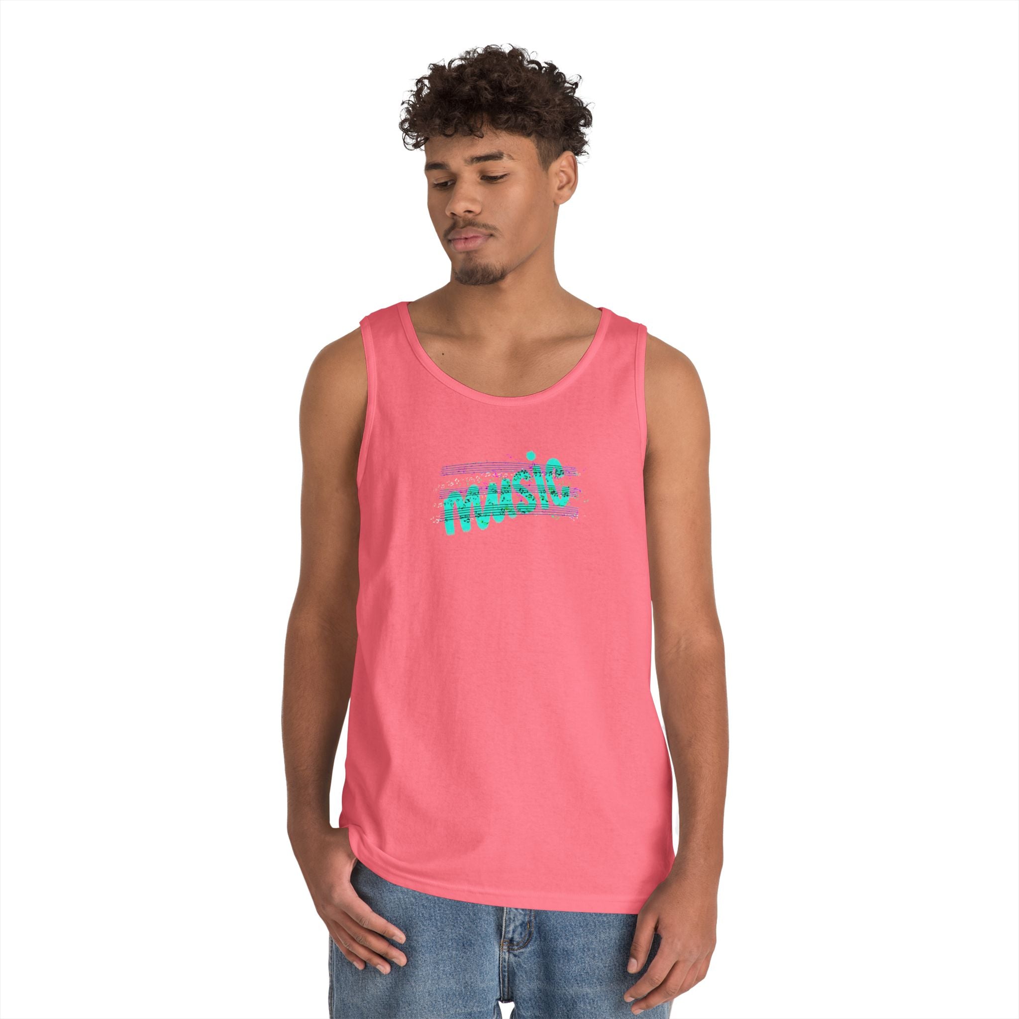Music Vibes Unisex Heavy Cotton Tank Top